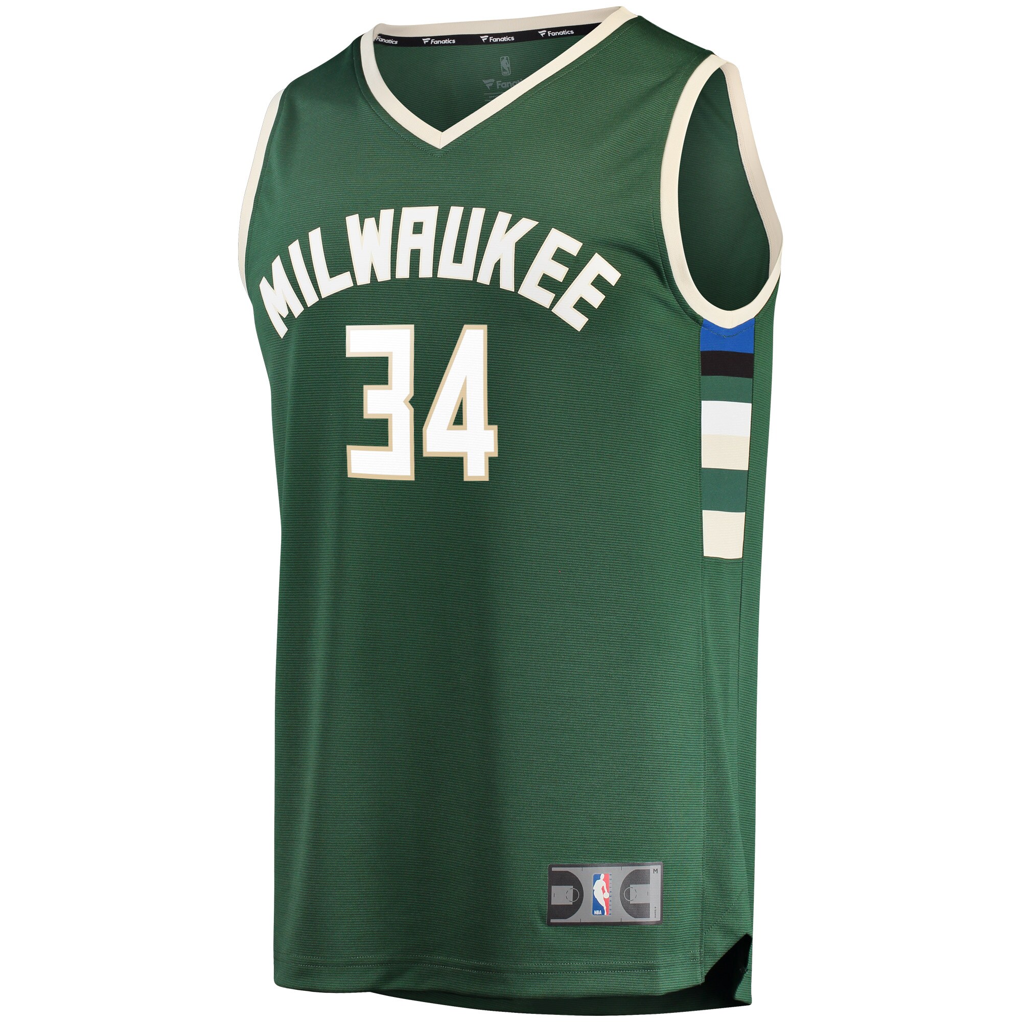 Giannis Antetokounmpo Milwaukee Bucks Fanatics Fast Break Replica Jersey Green - Icon Edition cheap jerseys for sale - CheapJerseys.Shop