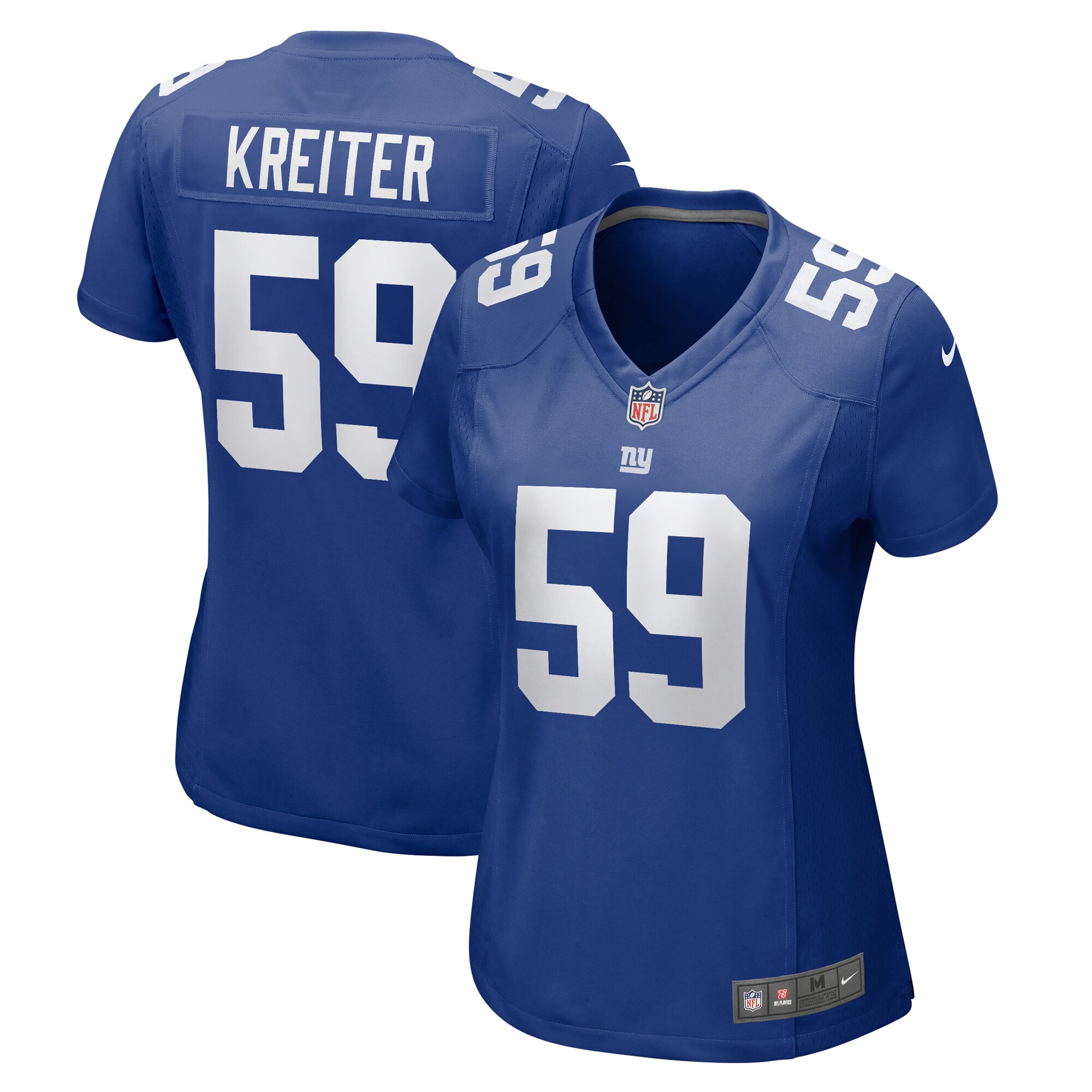 Casey Kreiter New York Giants Women's Team Game Jersey - Royal cheap jerseys for sale - CheapJerseys.Shop
