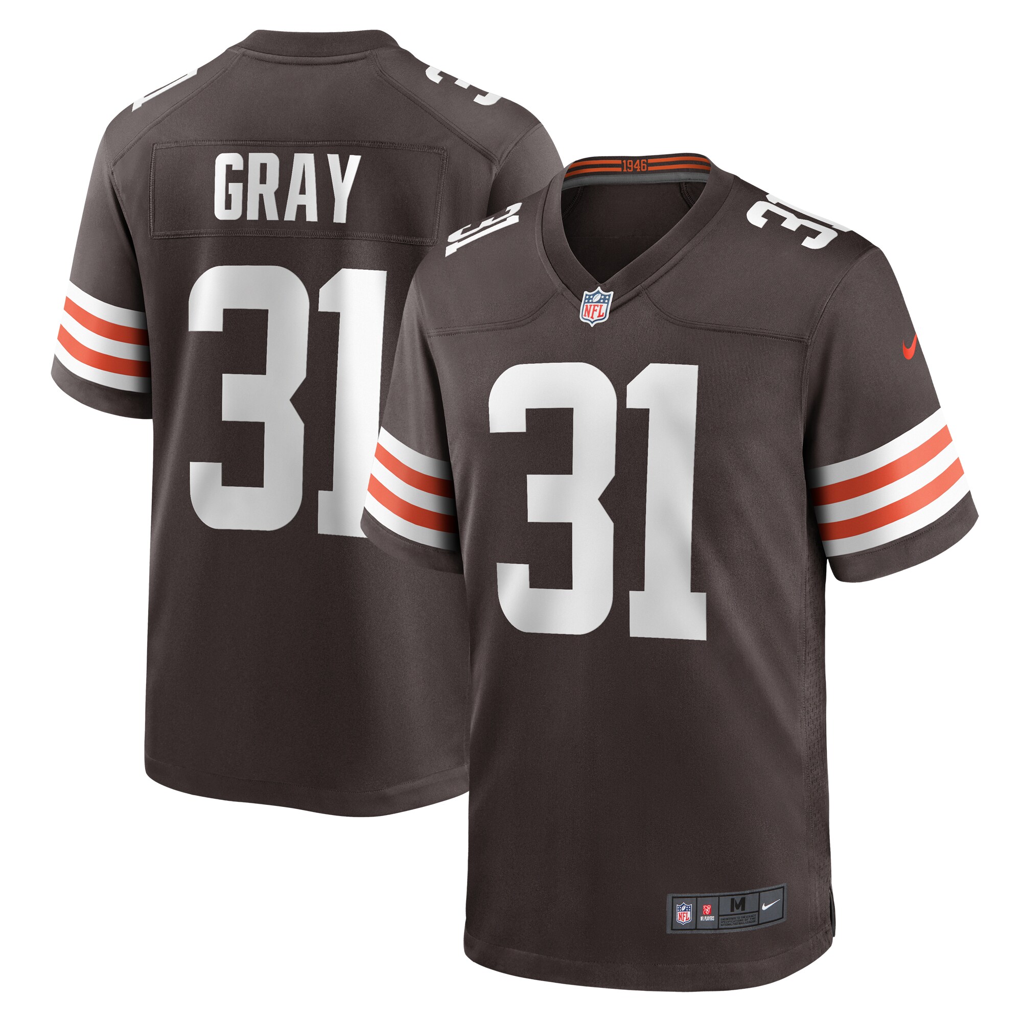 Vincent Gray Cleveland Browns Team Game Jersey - Brown cheap jerseys for sale - CheapJerseys.Shop