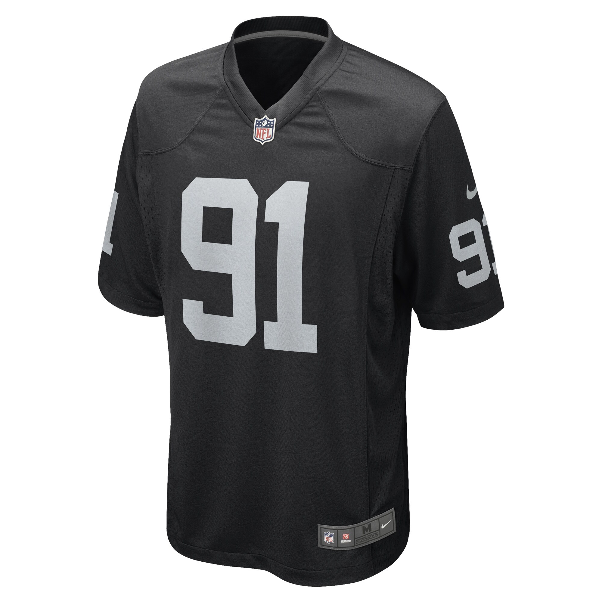 Bilal Nichols Las Vegas Raiders Game Player Jersey - Black cheap jerseys for sale - CheapJerseys.Shop