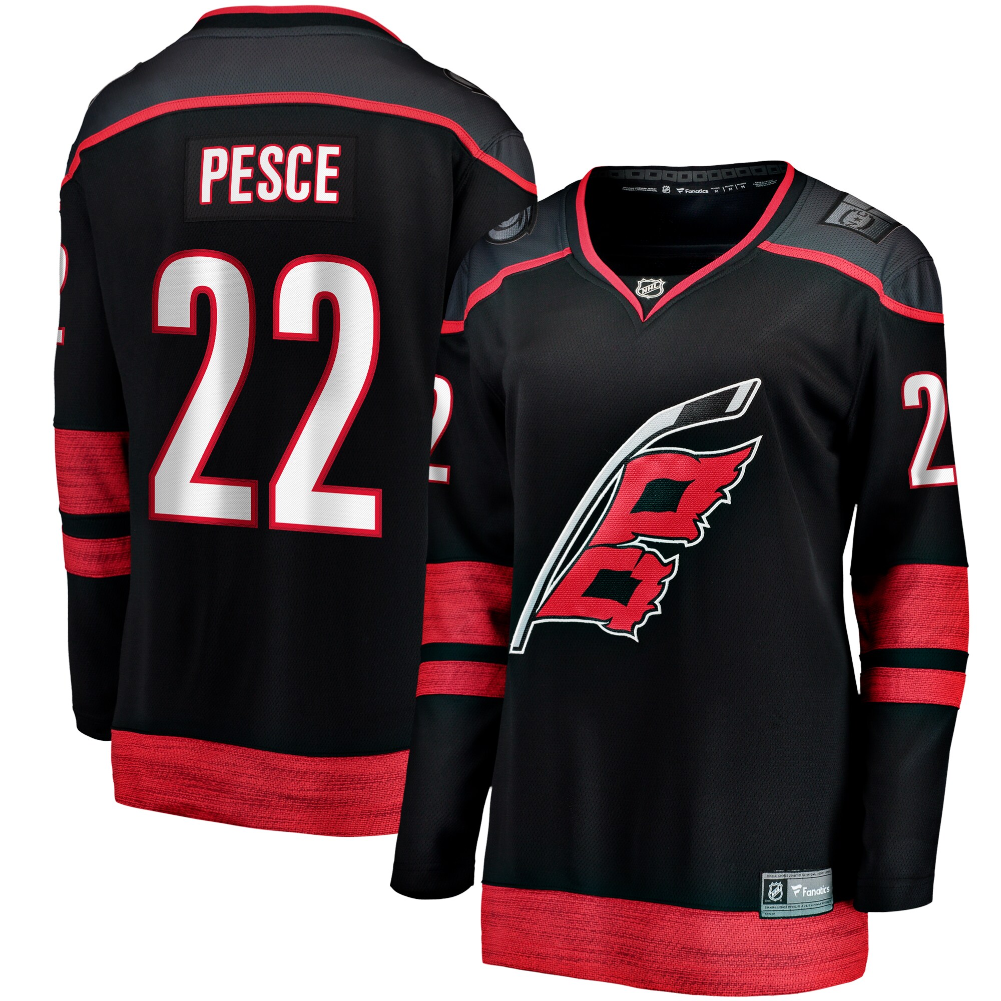 Brett Pesce Carolina Hurricanes Fanatics Women's Home Breakaway Player Jersey - Black cheap jerseys for sale - CheapJerseys.Shop