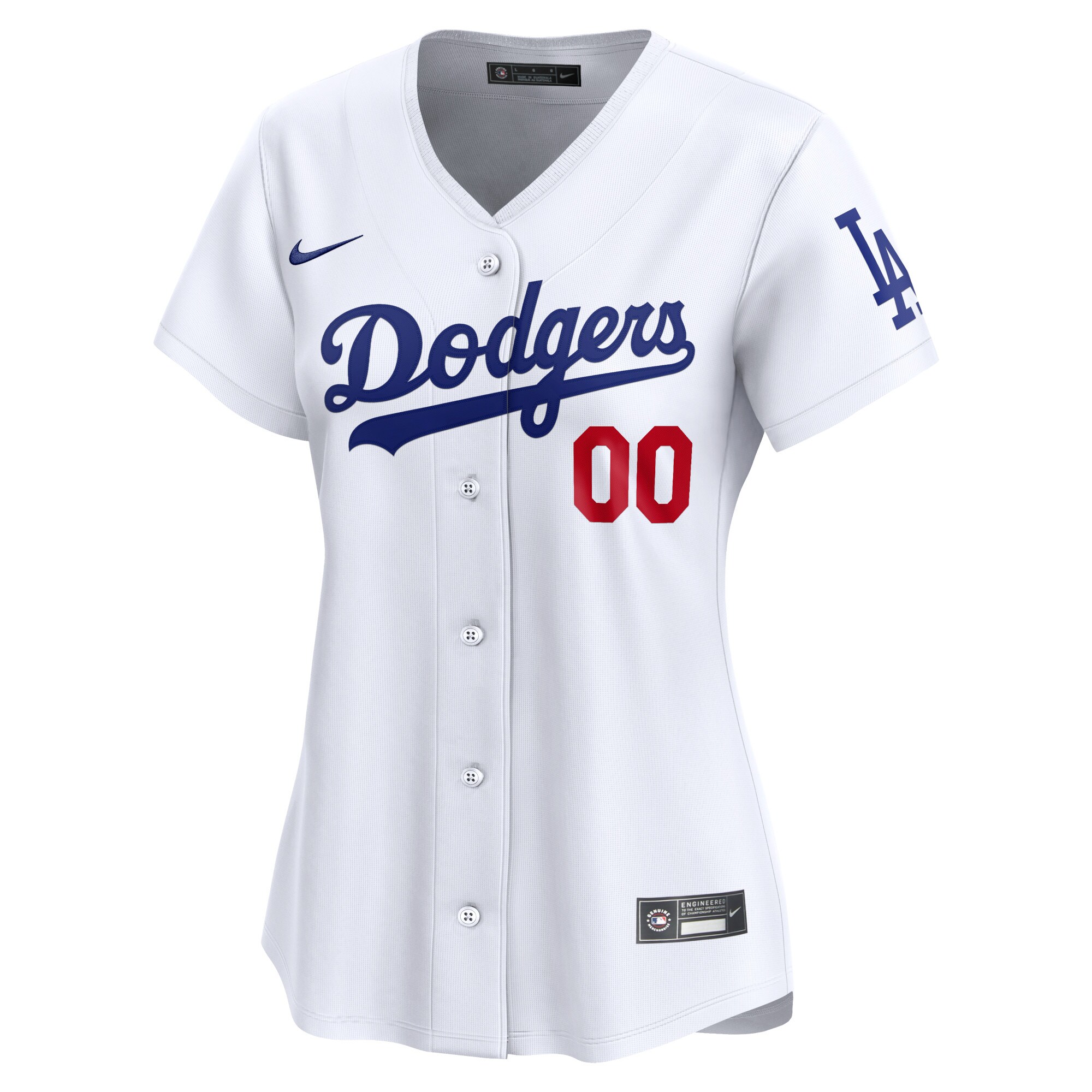 Los Angeles Dodgers Women's Home Limited Custom Jersey - White cheap jerseys for sale - CheapJerseys.Shop