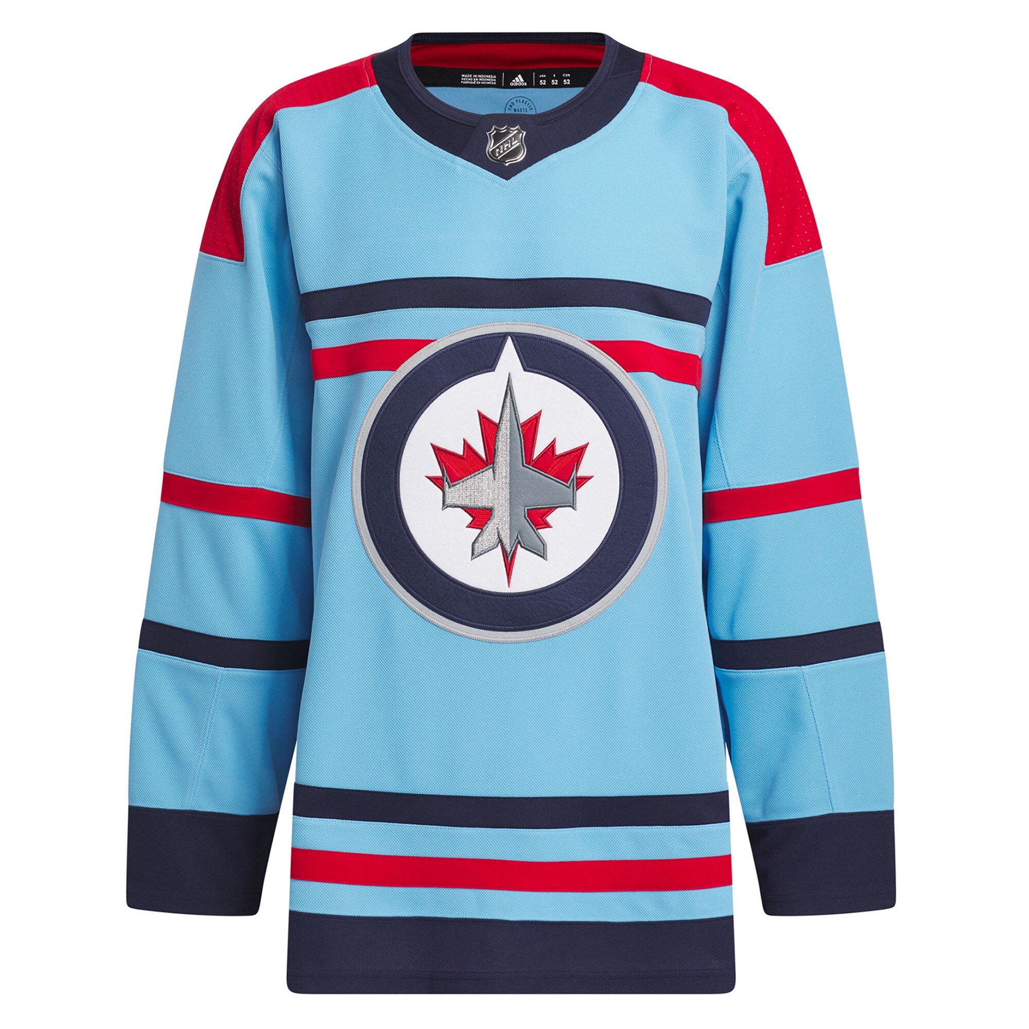Winnipeg Jets Anniversary Primegreen Authentic Jersey - Light Blue cheap jerseys for sale - CheapJerseys.Shop