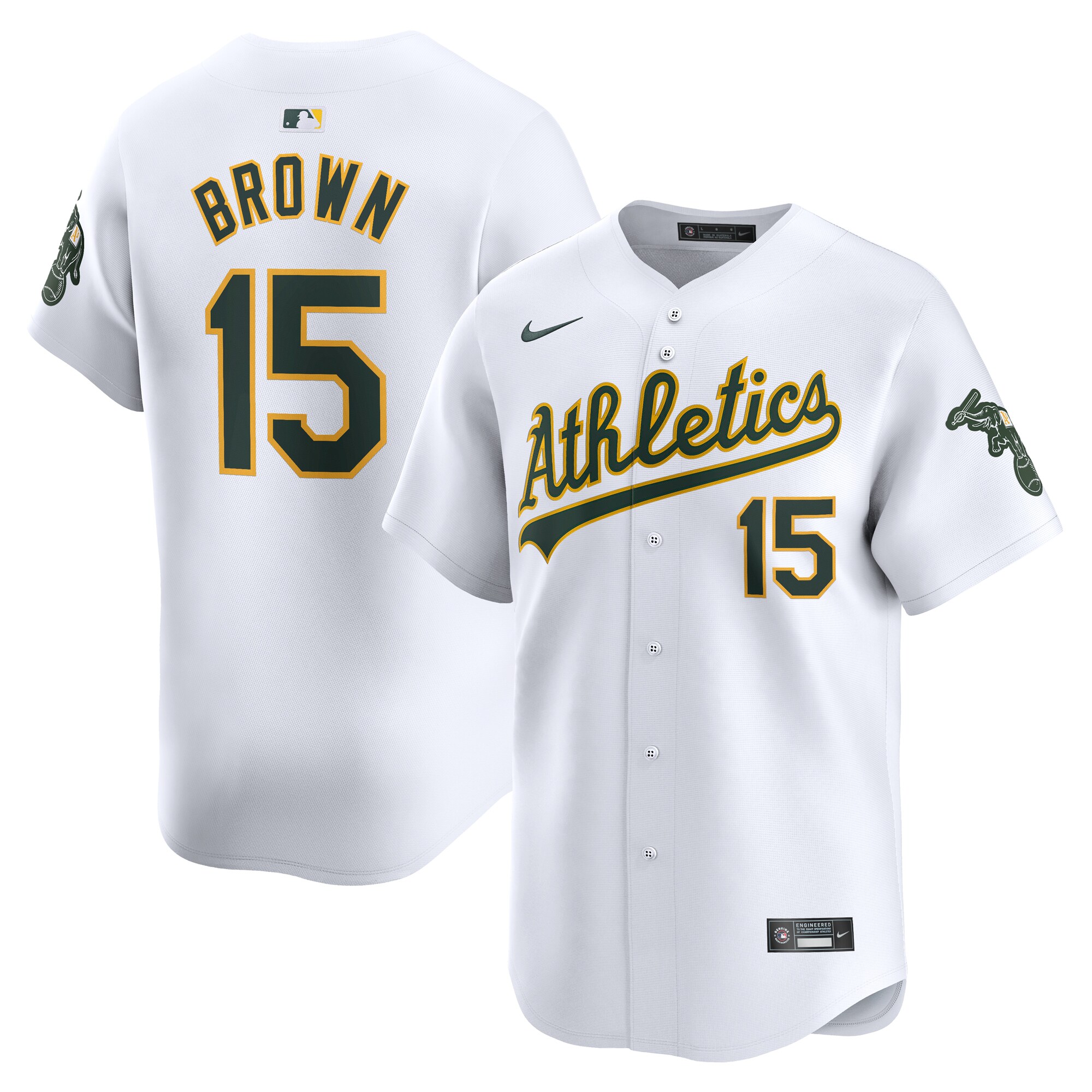 Seth Brown Oakland Athletics Home Limited Player Jersey - White cheap jerseys for sale - CheapJerseys.Shop