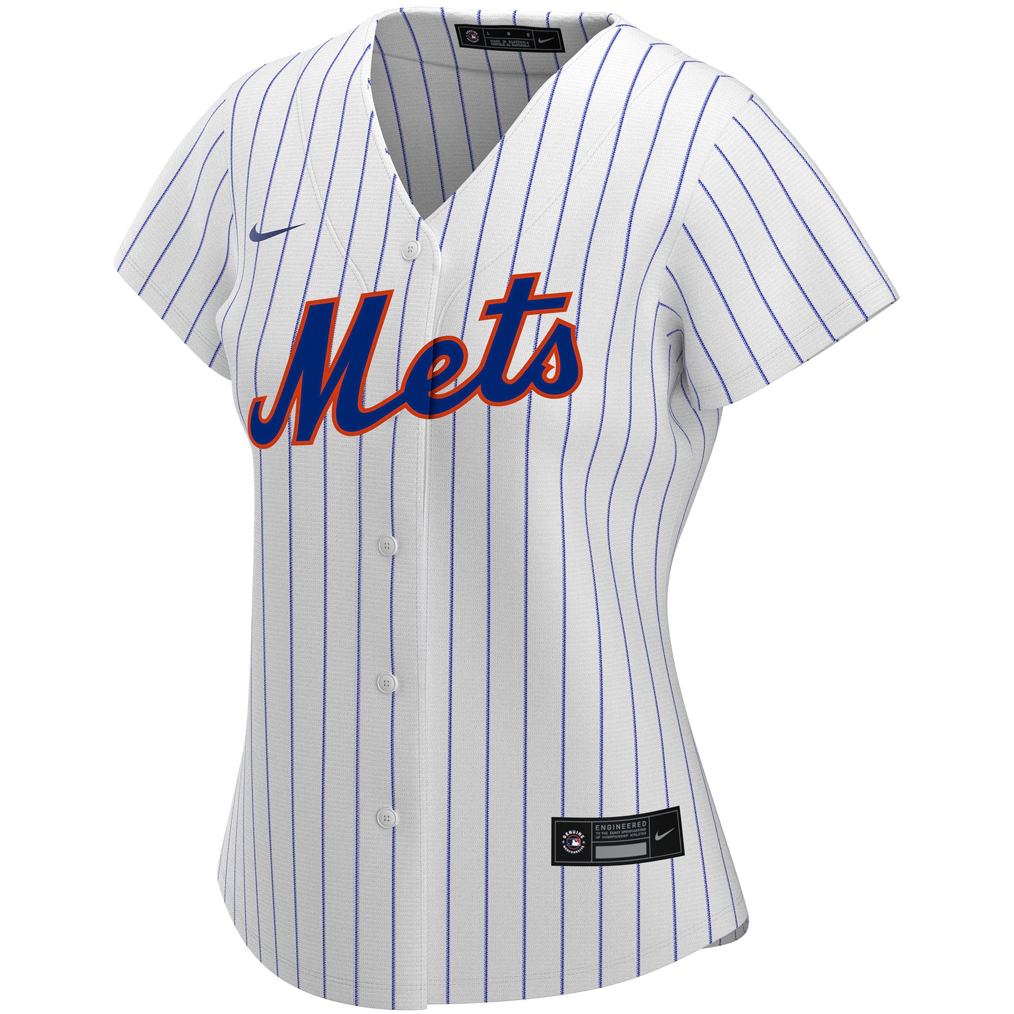 New York Mets Women's Home Replica Custom Jersey - White cheap jerseys for sale - CheapJerseys.Shop