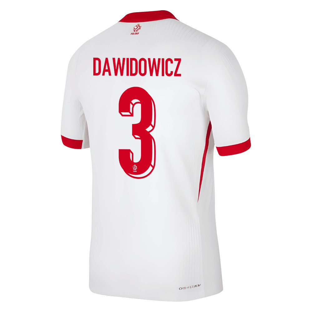 Paweł Dawidowicz 3 Poland National Team 2024/25 Home Men Jersey - White cheap jerseys for sale - CheapJerseys.Shop