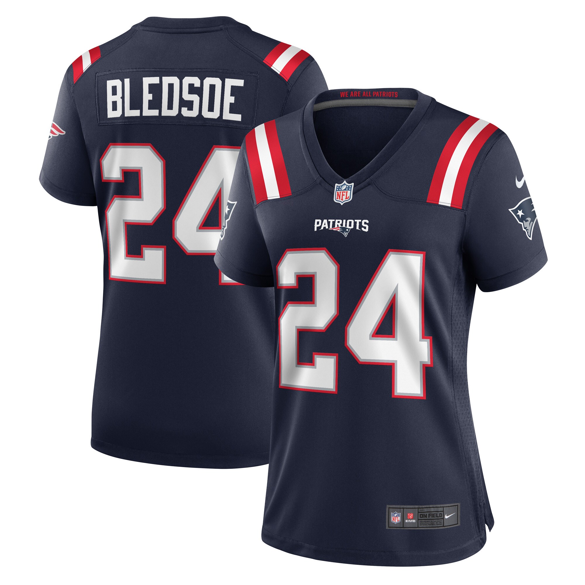 Joshuah Bledsoe New England Patriots Women's Game Player Jersey - Navy cheap jerseys for sale - CheapJerseys.Shop