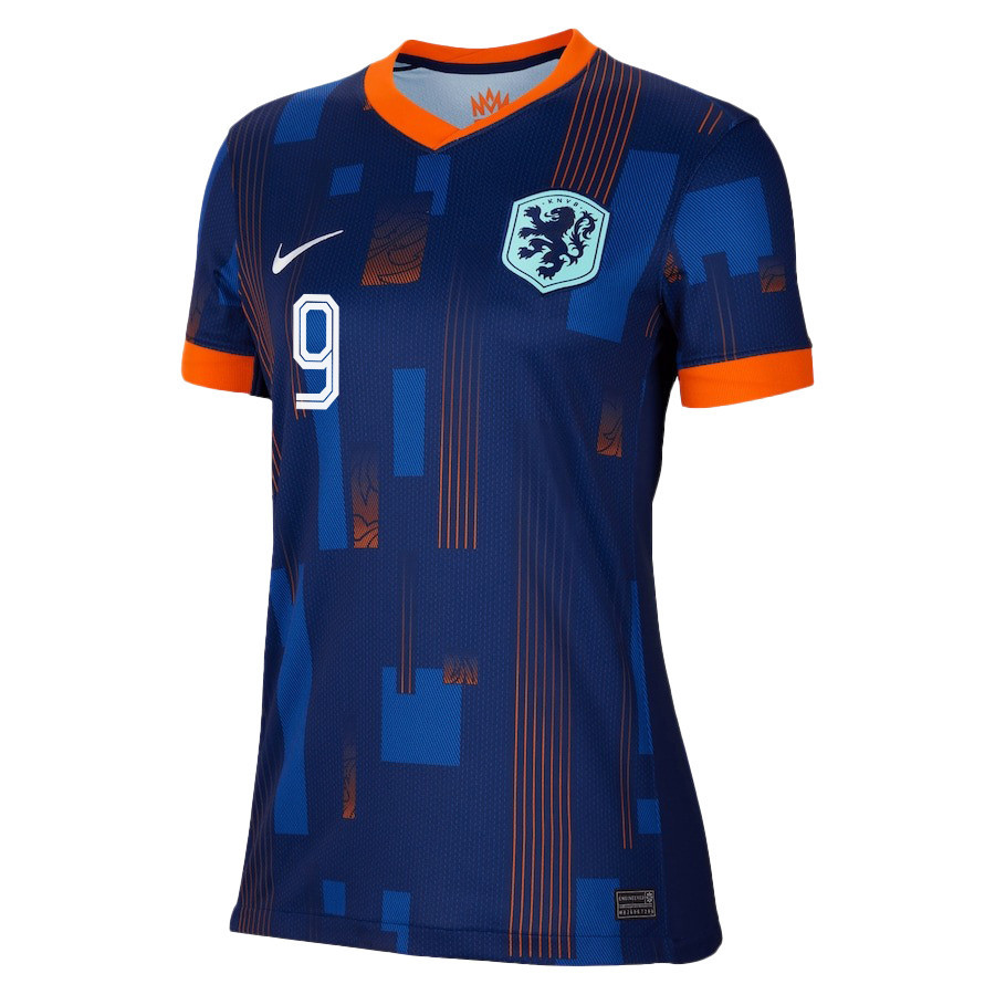 Wout Weghorst 9 Netherlands National Team 2024/25 Away WOMEN Jersey - Navy cheap jerseys for sale - CheapJerseys.Shop