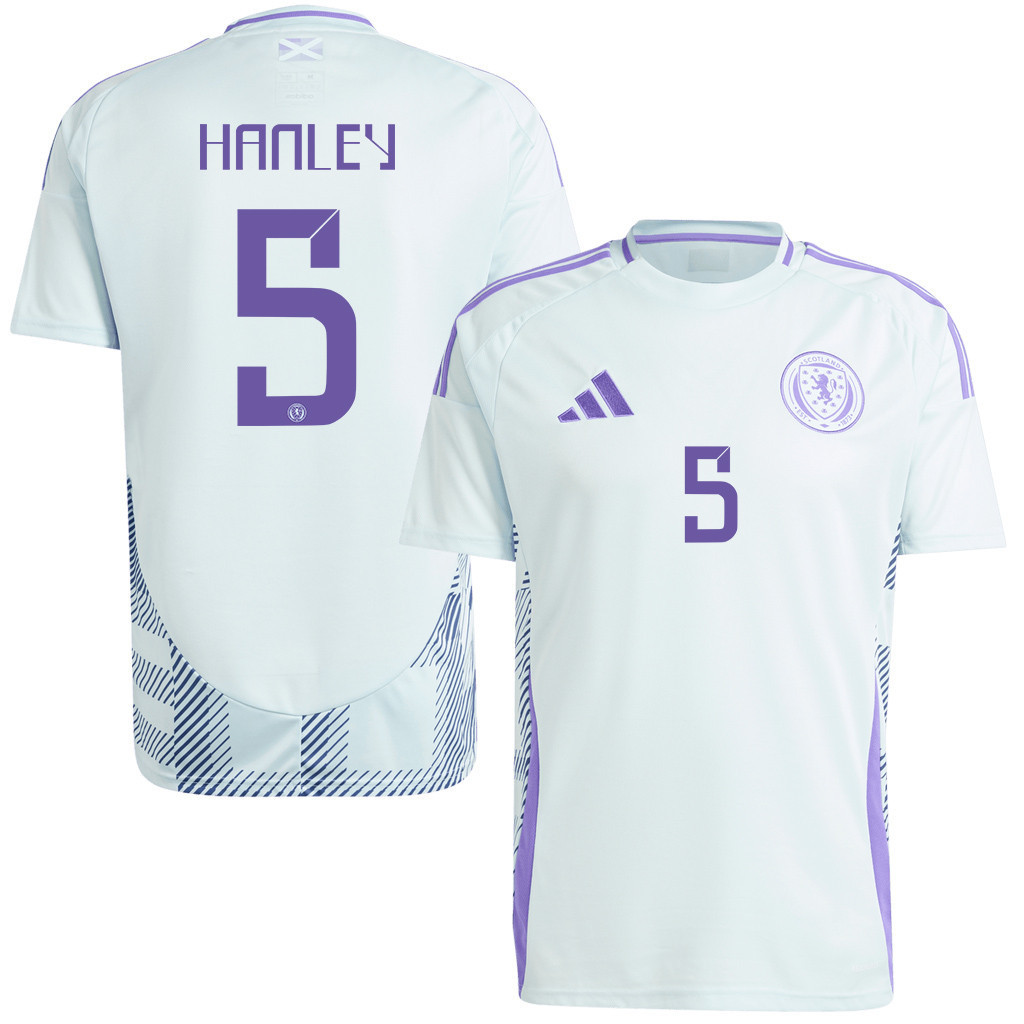 Grant Hanley 5 Scotland National Team 2024 Away Men Jersey - White cheap jerseys for sale - CheapJerseys.Shop