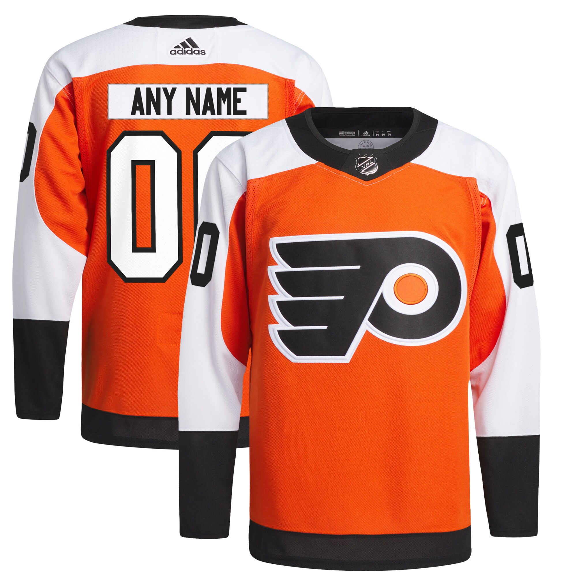 Philadelphia Flyers Home Primegreen Authentic Custom Jersey - Burnt Orange cheap jerseys for sale - CheapJerseys.Shop