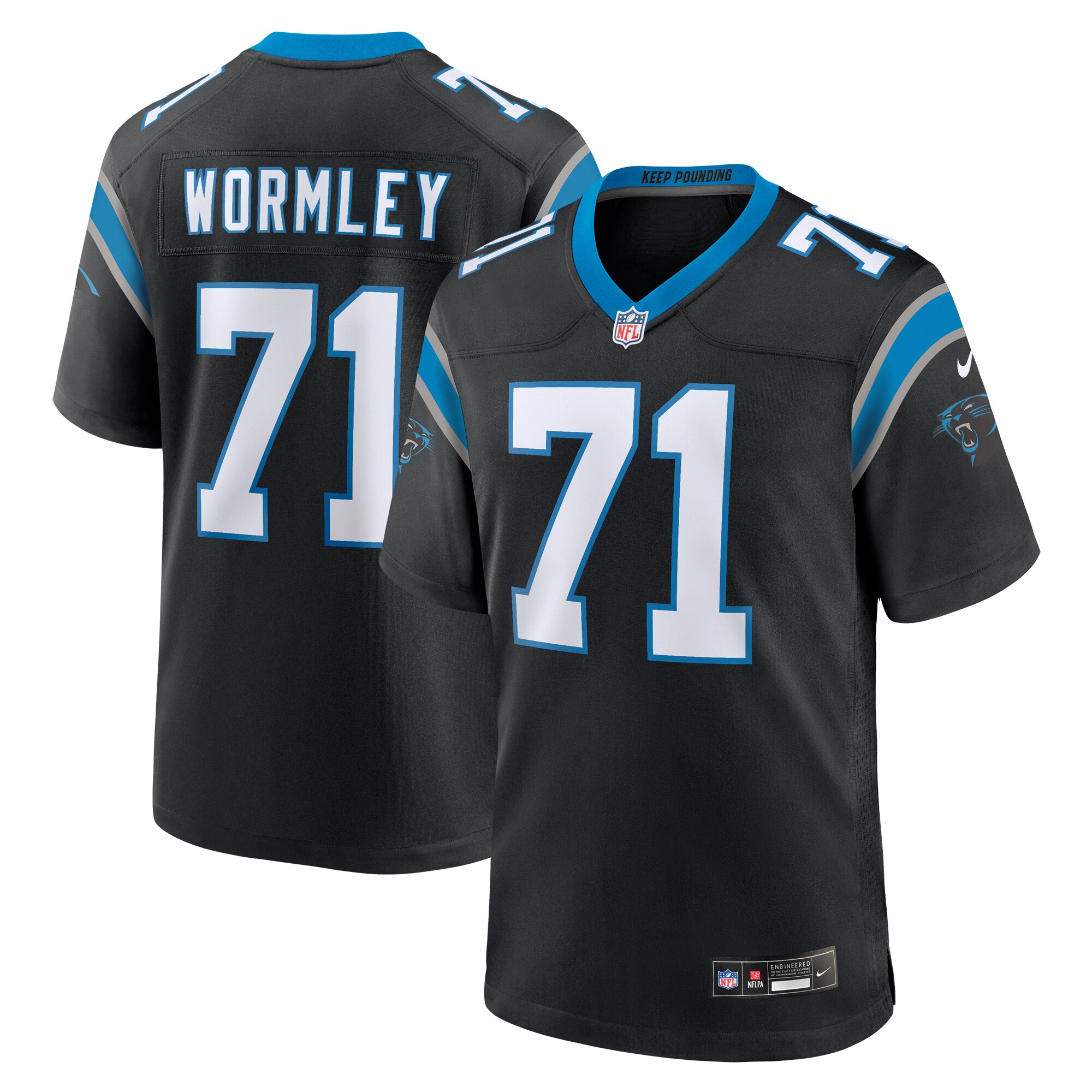 Chris Wormley Carolina Panthers Game Jersey - Black cheap jerseys for sale - CheapJerseys.Shop