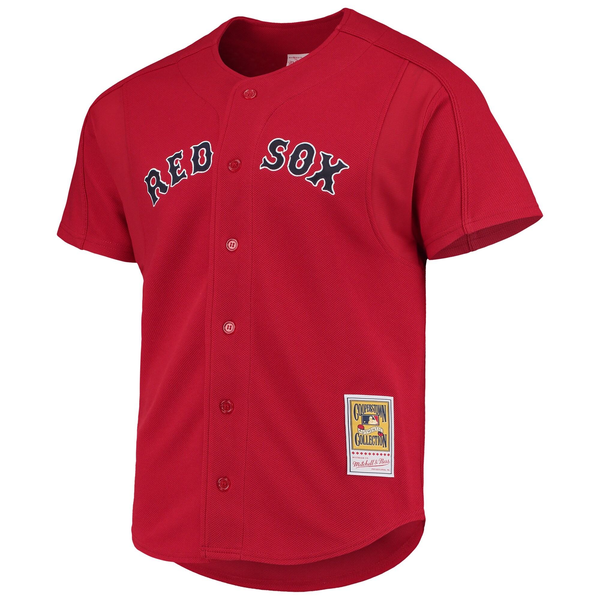 David Ortiz Boston Red Sox Mitchell & Ness Cooperstown Collection Mesh Batting Practice Button-Up Jersey - Red cheap jerseys for sale - CheapJerseys.Shop