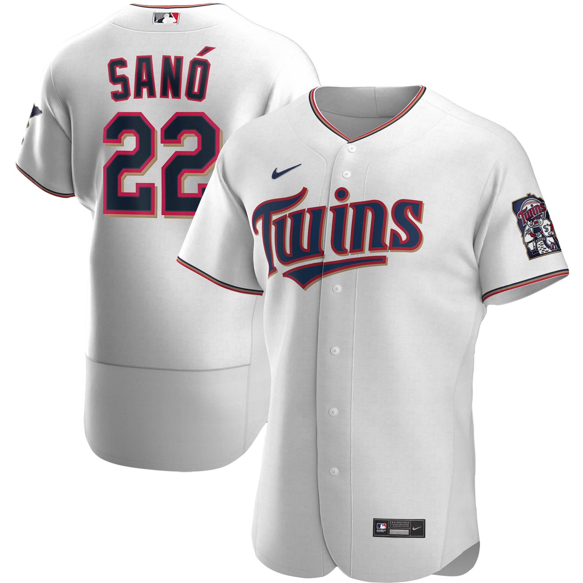 Miguel Sano Minnesota Twins Home Authentic Player Jersey - White cheap jerseys for sale - CheapJerseys.Shop