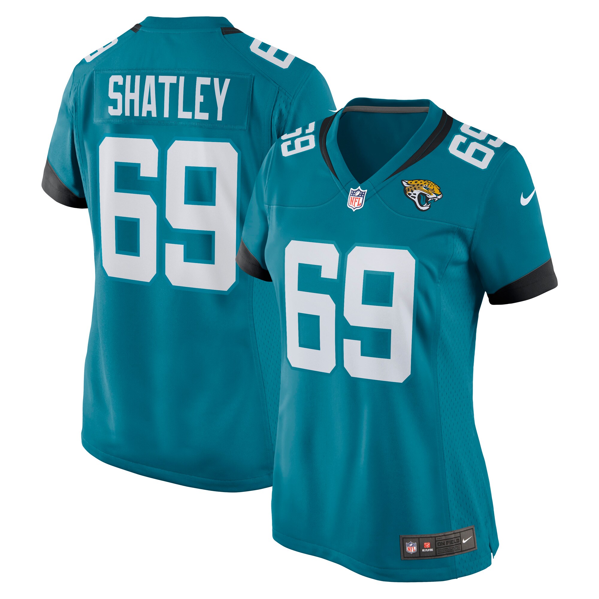 Tyler Shatley Jacksonville Jaguars Women's Game Jersey - Teal cheap jerseys for sale - CheapJerseys.Shop