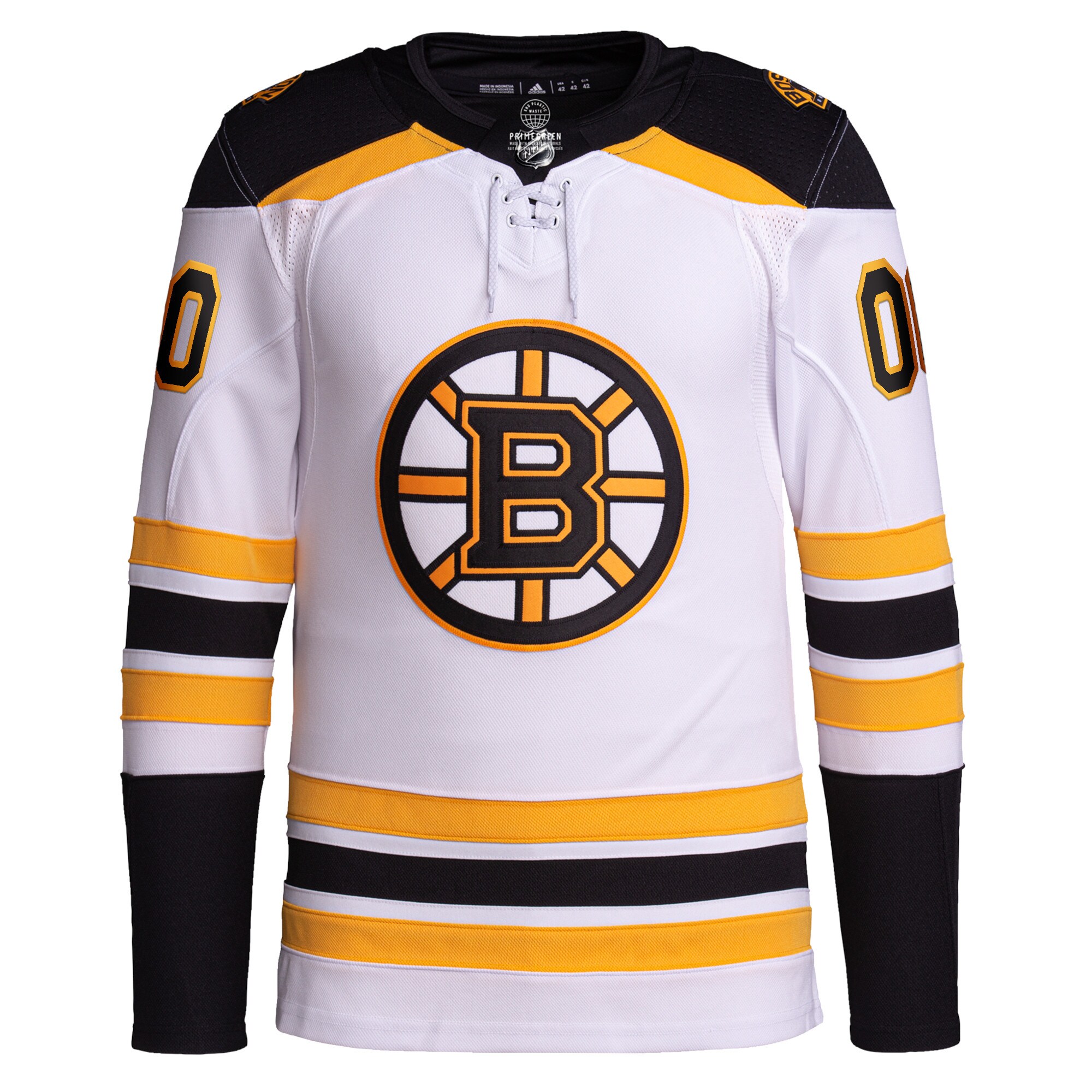 Boston Bruins Away Primegreen Authentic Custom Jersey - White cheap jerseys for sale - CheapJerseys.Shop