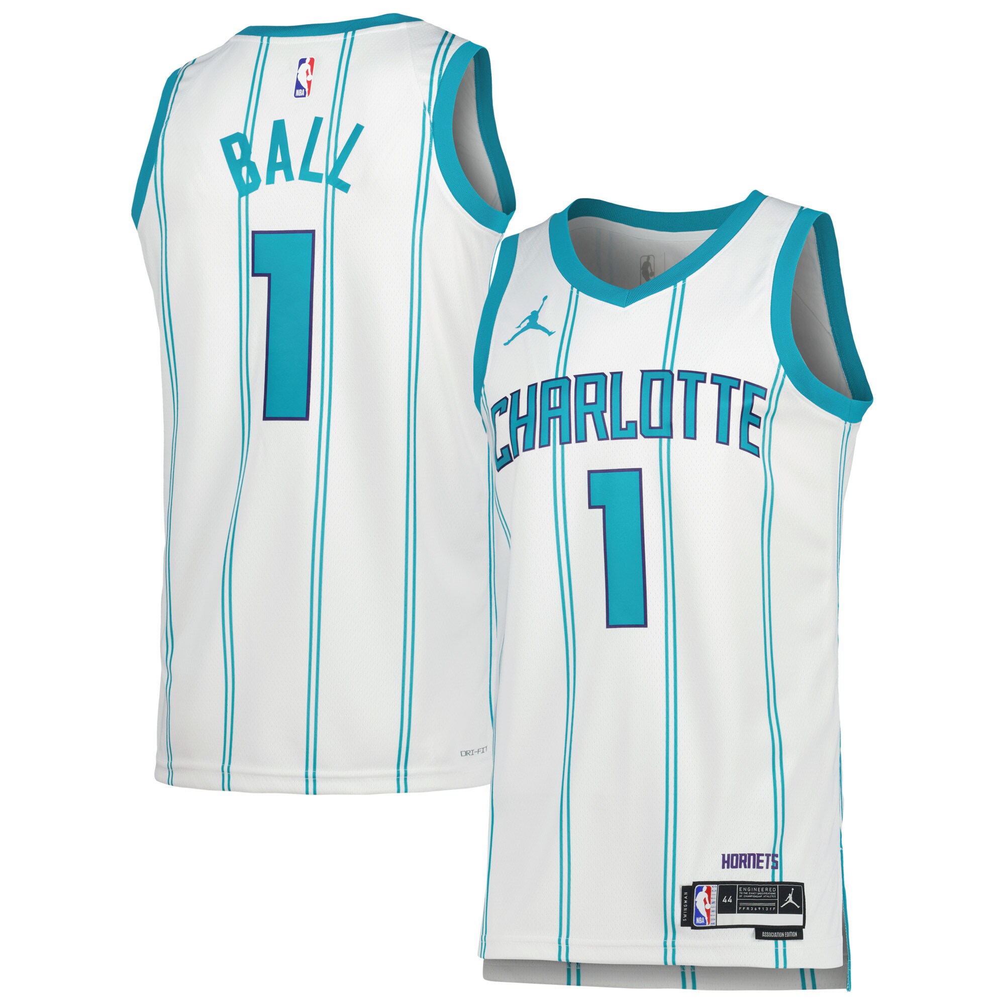 LaMelo Ball Charlotte Hornets Jordan Brand Unisex Swingman Jersey - Association Edition - White cheap jerseys for sale - CheapJerseys.Shop