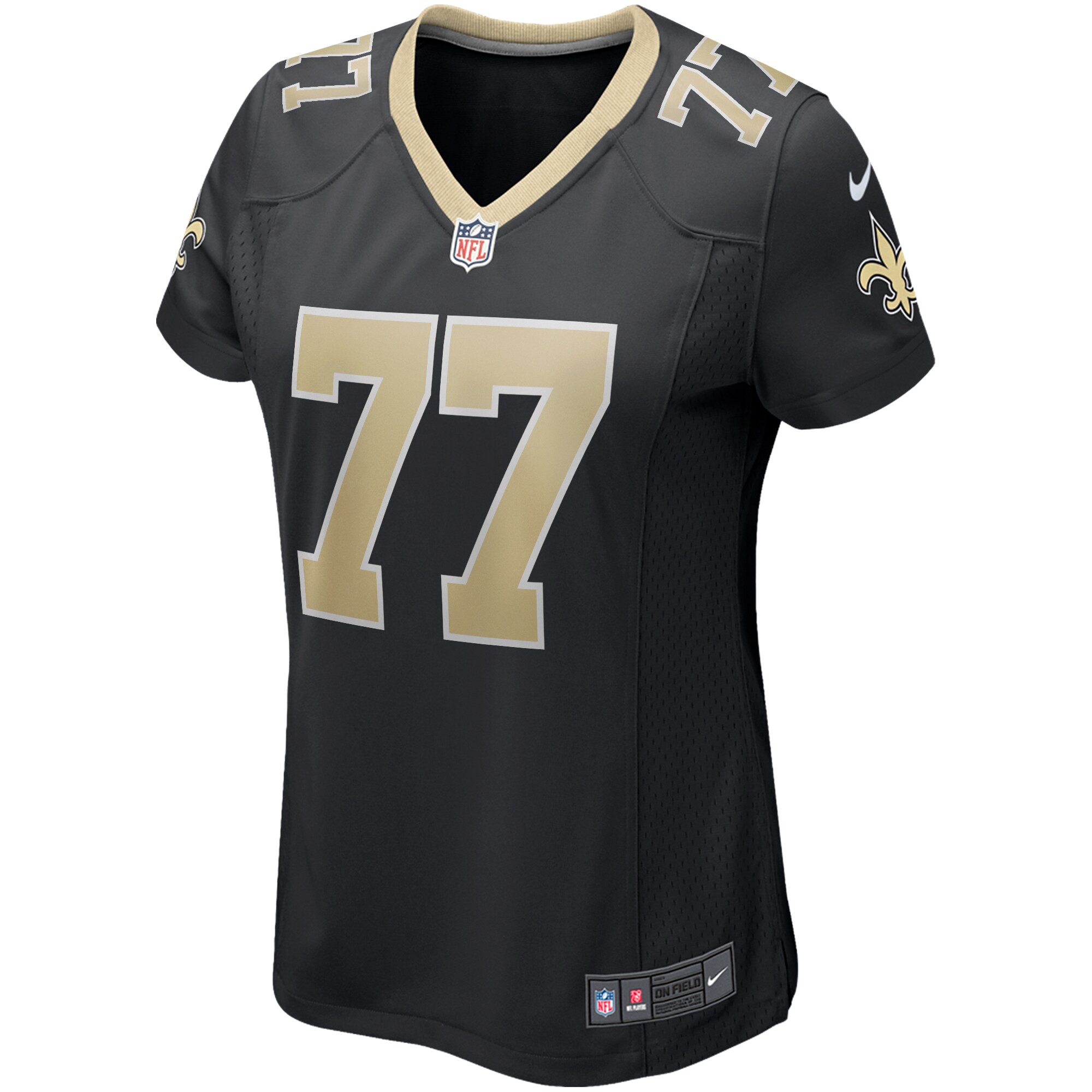 Carl Nicks New Orleans Saints Women's Game Retired Player Jersey - Black cheap jerseys for sale - CheapJerseys.Shop