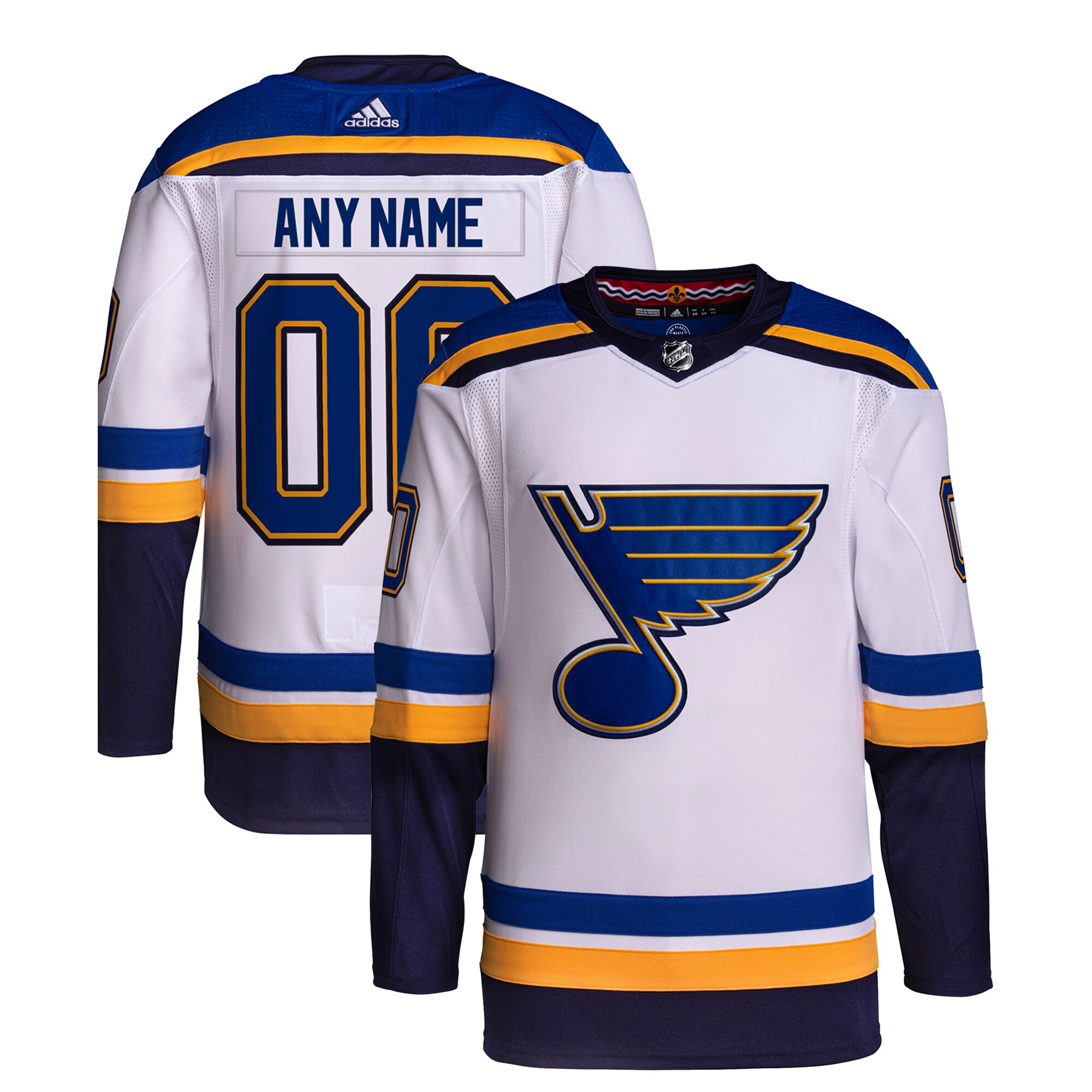 St. Louis Blues Away Primegreen Authentic Custom Jersey - White cheap jerseys for sale - CheapJerseys.Shop