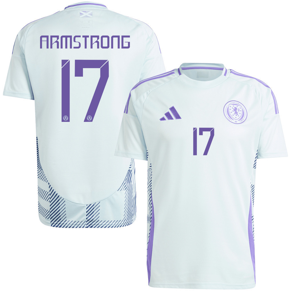Stuart Armstrong 17 Scotland National Team 2024 Away Men Jersey - White cheap jerseys for sale - CheapJerseys.Shop