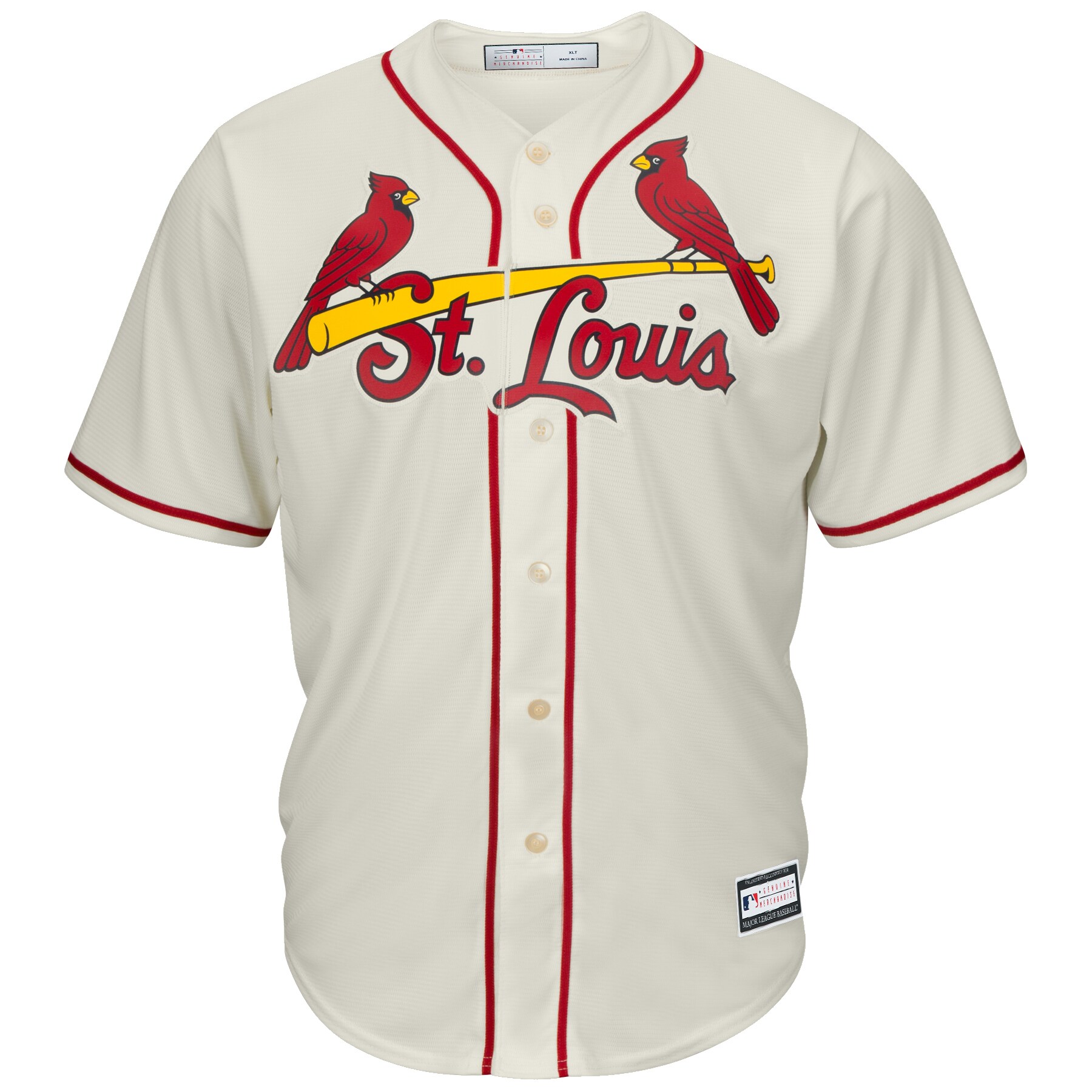 St. Louis Cardinals Big & Tall Replica Team Jersey - Cream cheap jerseys for sale - CheapJerseys.Shop