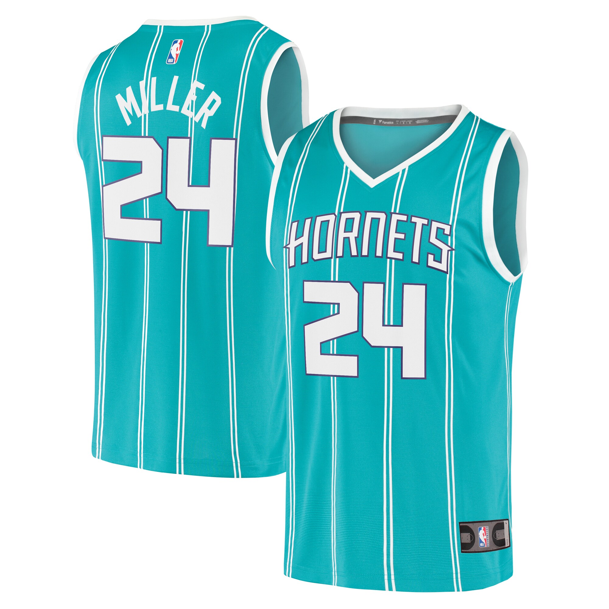Brandon Miller Charlotte Hornets Fanatics Fast Break Replica Jersey - Icon Edition - Teal cheap jerseys for sale - CheapJerseys.Shop