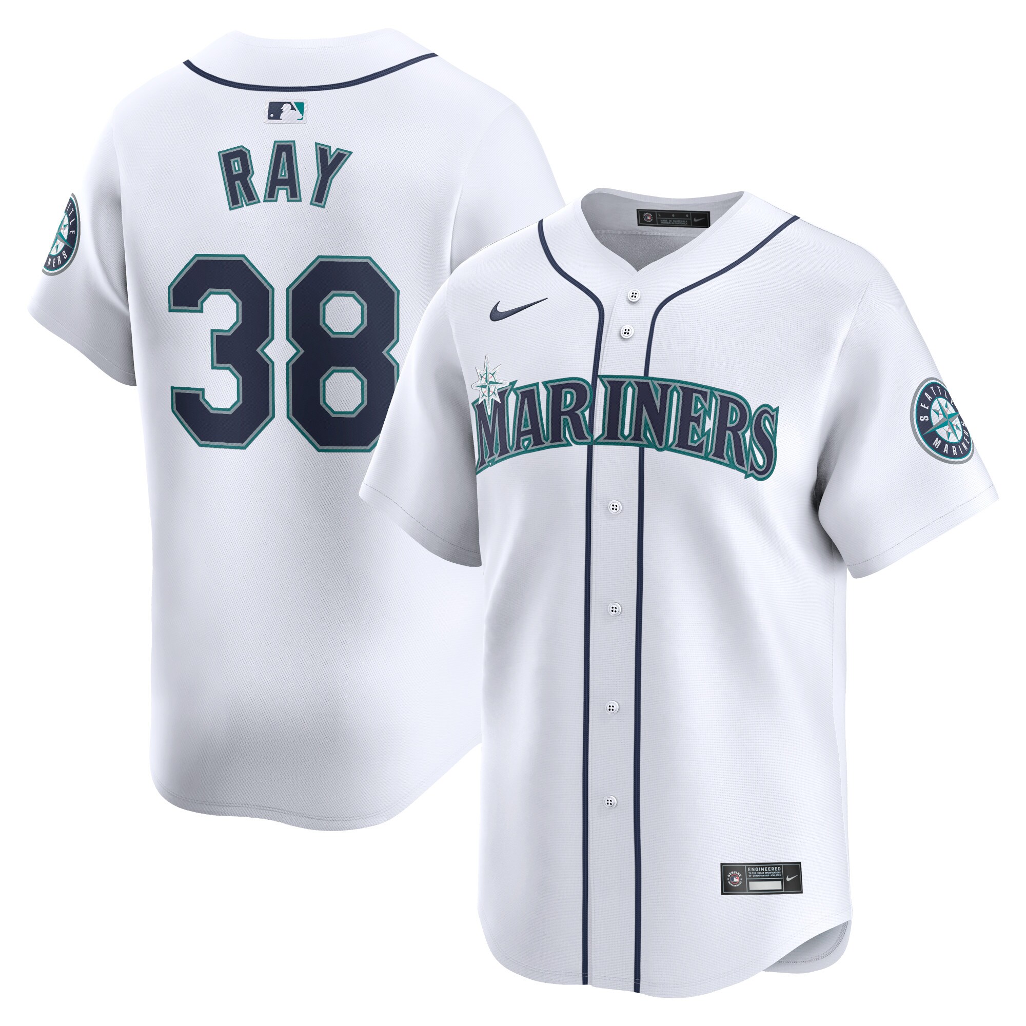 Robbie Ray Seattle Mariners Home Limited Player Jersey - White cheap jerseys for sale - CheapJerseys.Shop