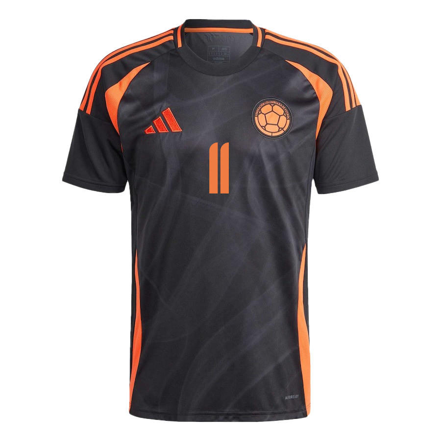 Jhon Arias 11 Colombia National Team 2024/25 Away Men Jersey - Black cheap jerseys for sale - CheapJerseys.Shop