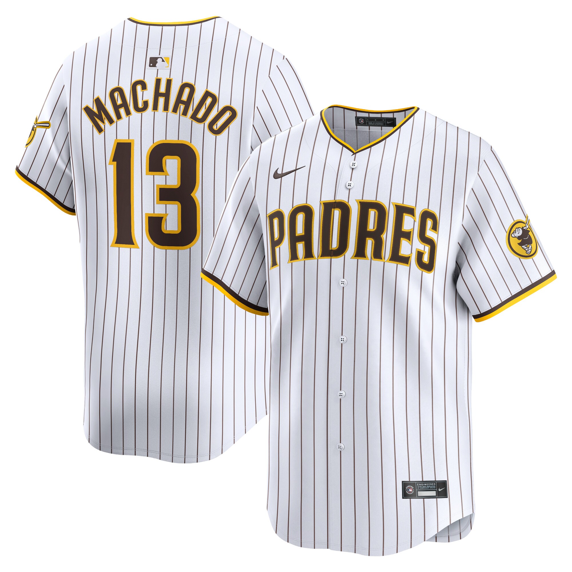 Manny Machado San Diego Padres Home Limited Player Jersey - White cheap jerseys for sale - CheapJerseys.Shop