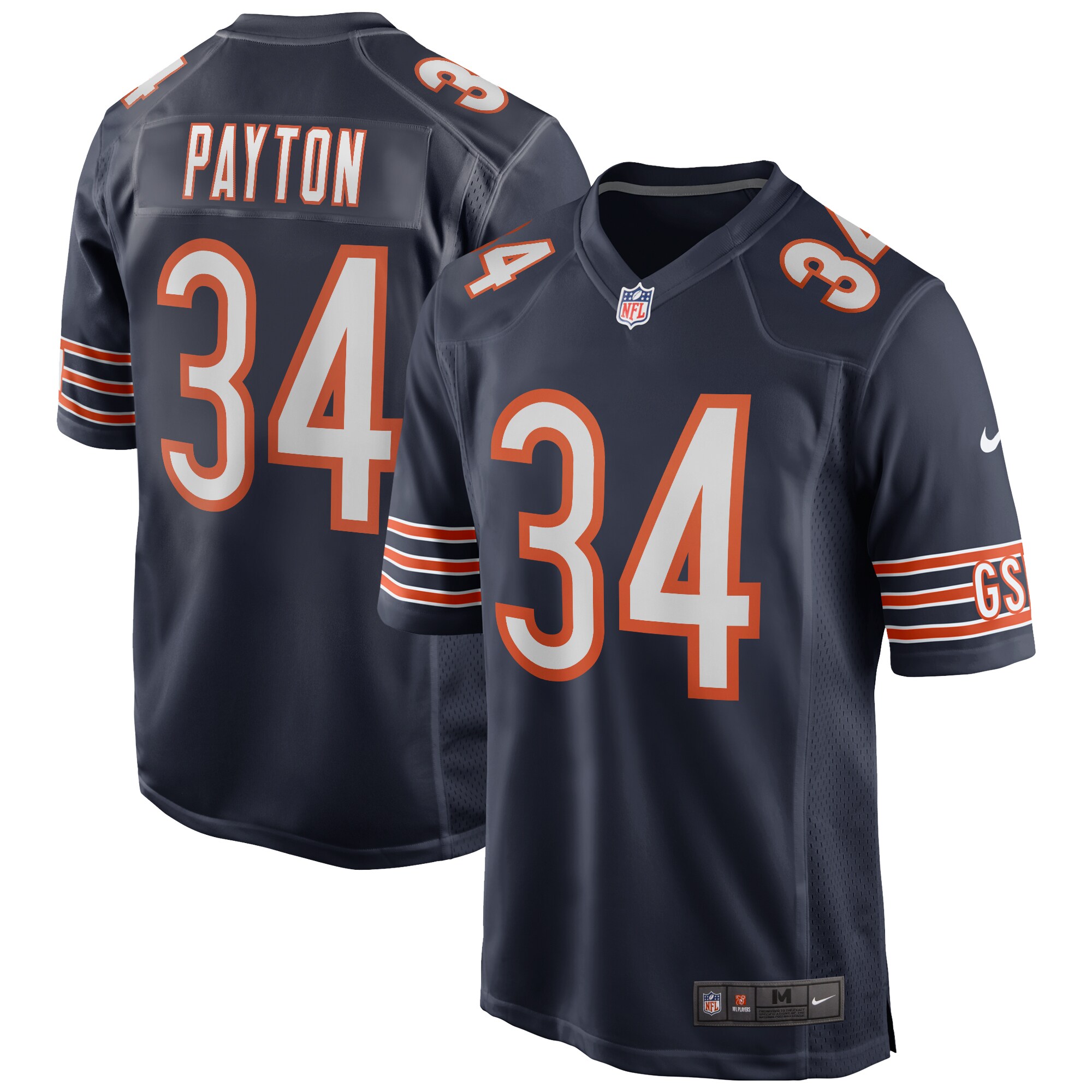 Walter Payton Chicago Bears Game Retired Player Jersey - Navy cheap jerseys for sale - CheapJerseys.Shop