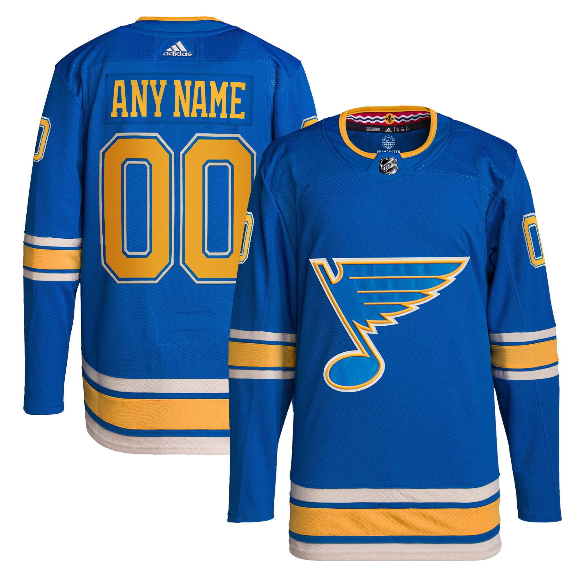 St. Louis Blues Alternate Primegreen Authentic Custom Jersey - Blue cheap jerseys for sale - CheapJerseys.Shop
