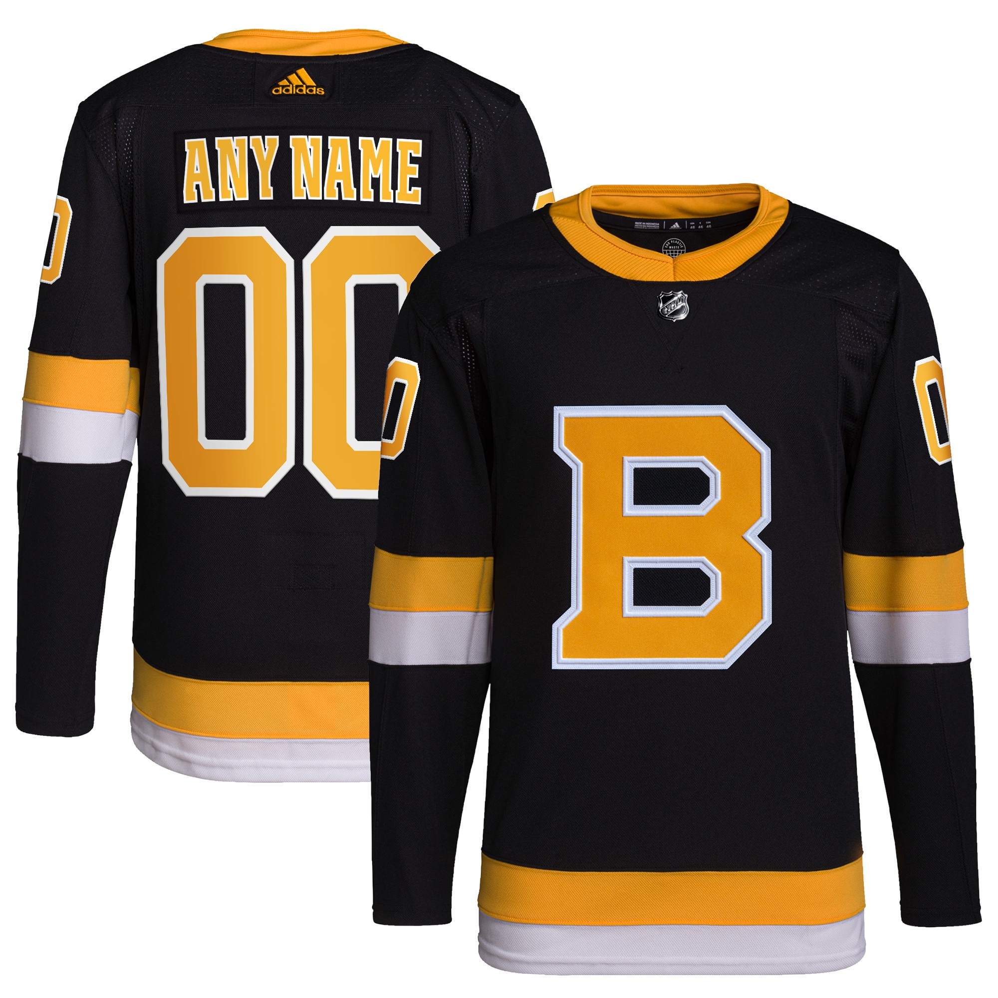 Boston Bruins Alternate Primegreen Authentic Custom Jersey - Black cheap jerseys for sale - CheapJerseys.Shop