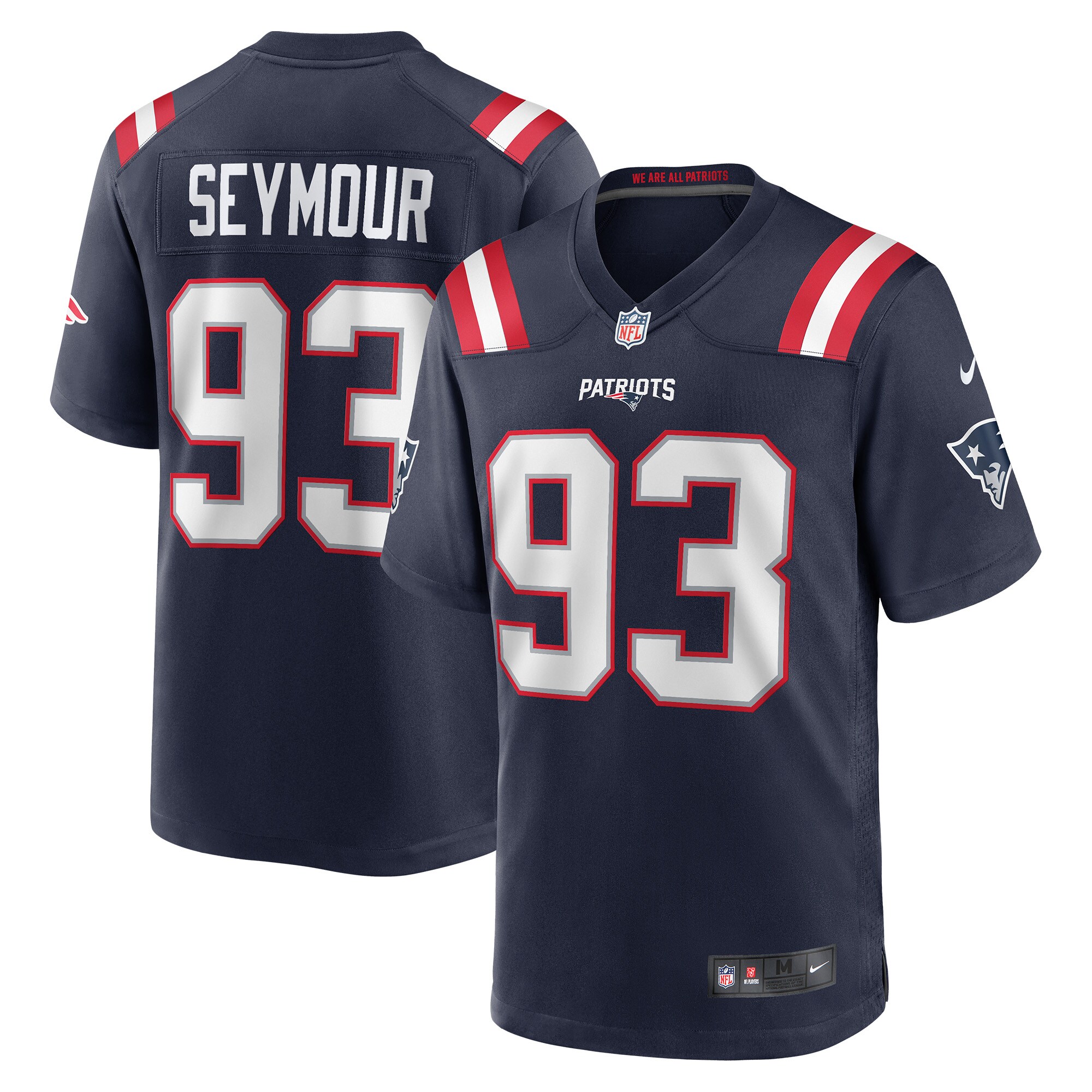 Richard Seymour New England Patriots Retired Player Game Jersey - Navy cheap jerseys for sale - CheapJerseys.Shop