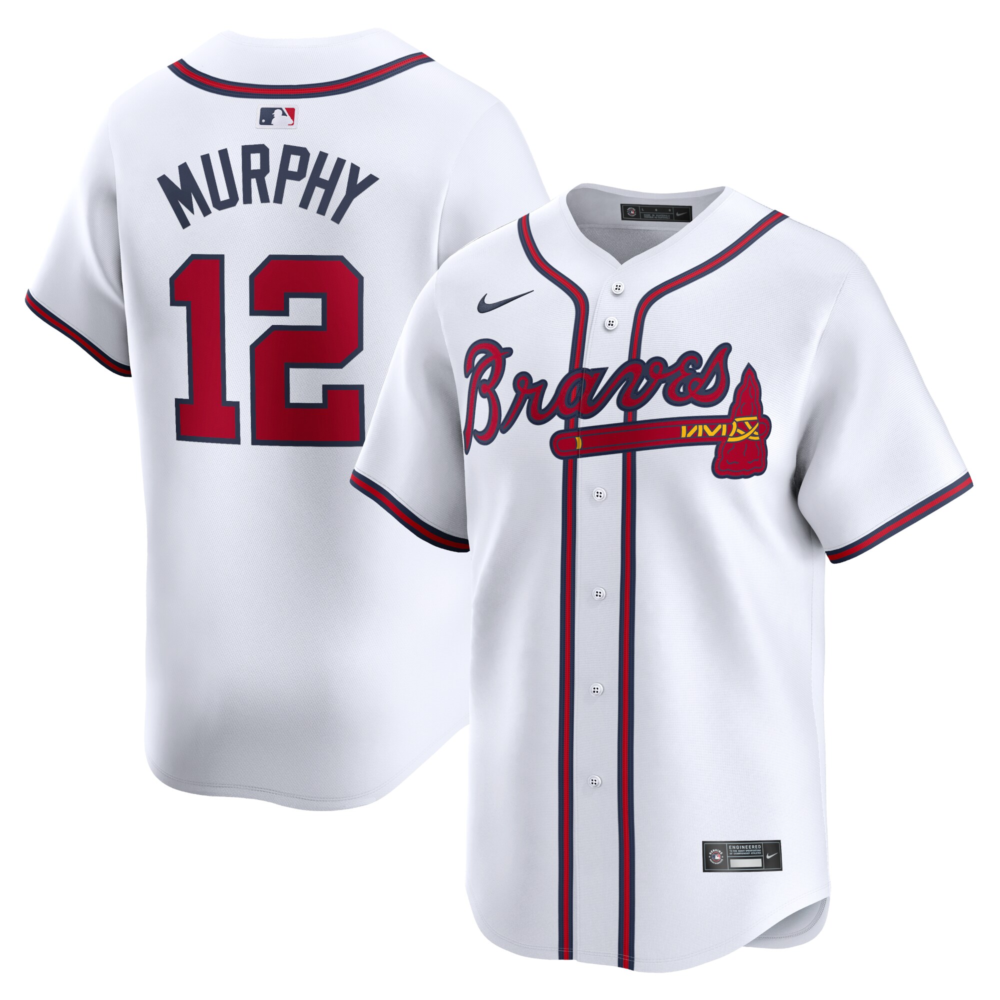 Sean Murphy Atlanta Braves Home Limited Player Jersey - White cheap jerseys for sale - CheapJerseys.Shop