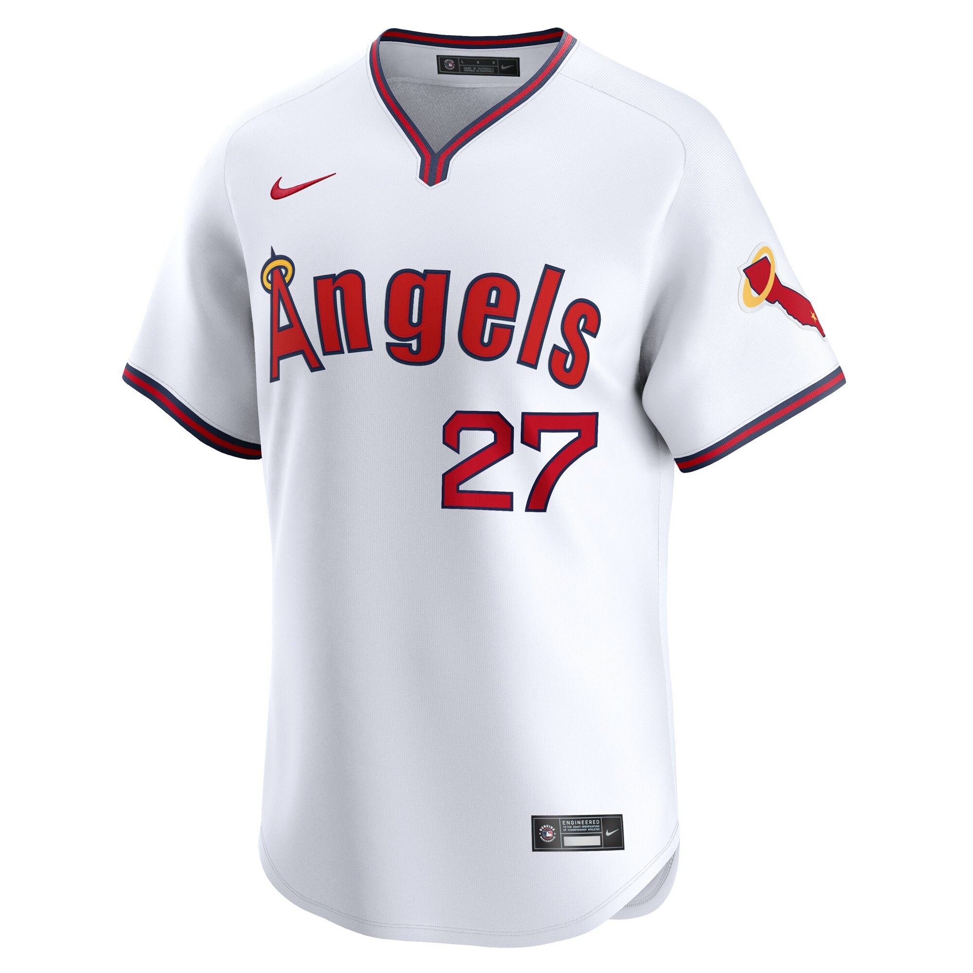 Mike Trout Los Angeles Angels Alternate Limited Player Jersey\u00c2\u00a0\u00e2\u20ac\u201c White cheap jerseys for sale - CheapJerseys.Shop
