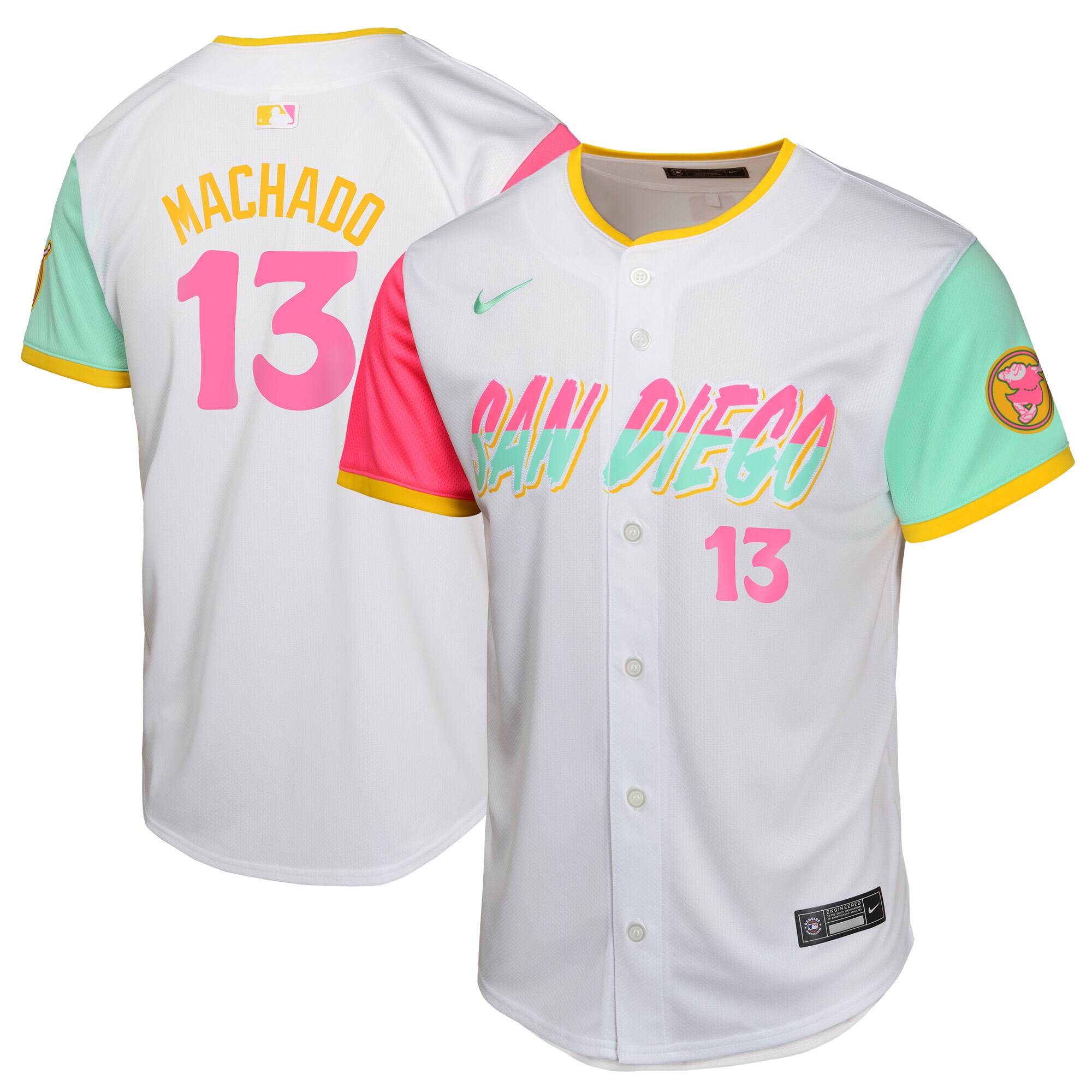 Manny Machado San Diego Padres Youth City Connect Limited Player Jersey - White cheap jerseys for sale - CheapJerseys.Shop