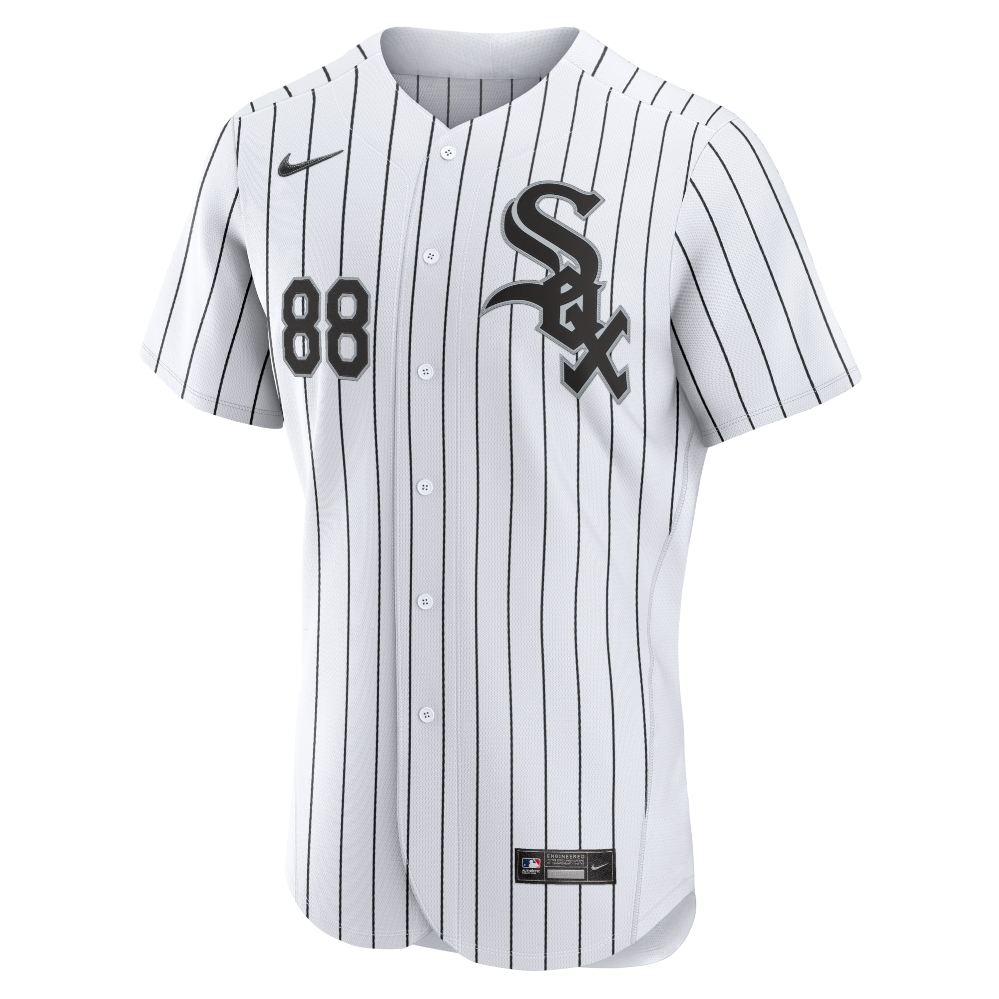 Luis Robert Chicago White Sox Home Authentic Player Jersey - White\/Black cheap jerseys for sale - CheapJerseys.Shop