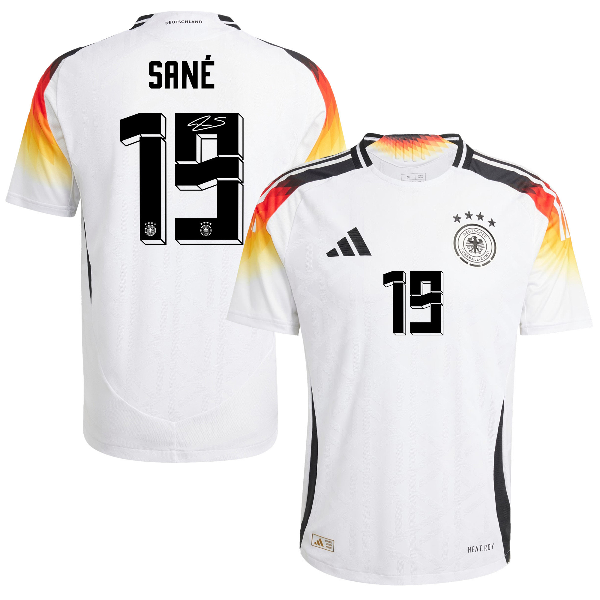Leroy Sané 19 Signed Germany National Team 2024/25 Home Jersey Autographed - Men cheap jerseys for sale - CheapJerseys.Shop