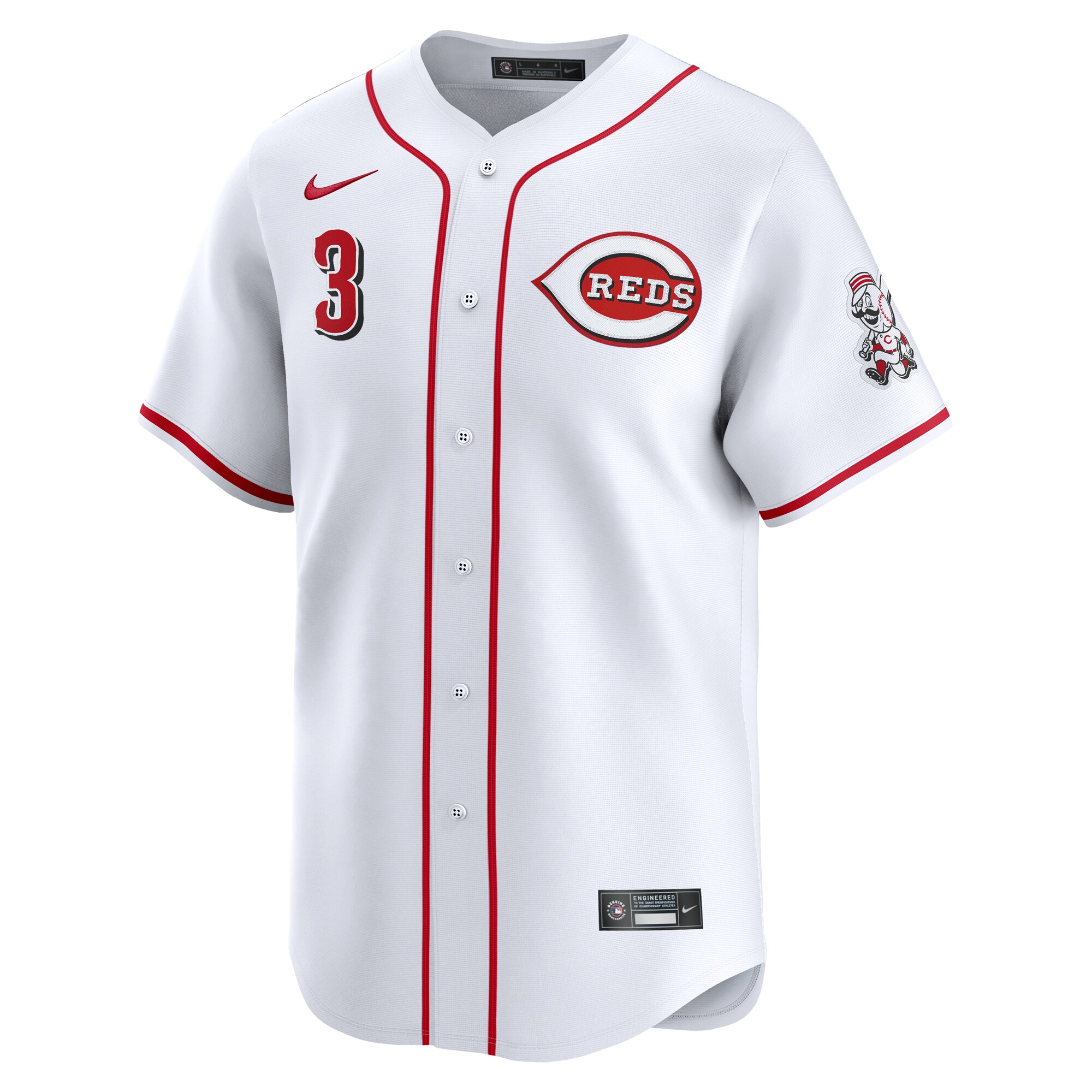 Jeimer Candelario Cincinnati Reds Home Limited Player Jersey - White cheap jerseys for sale - CheapJerseys.Shop