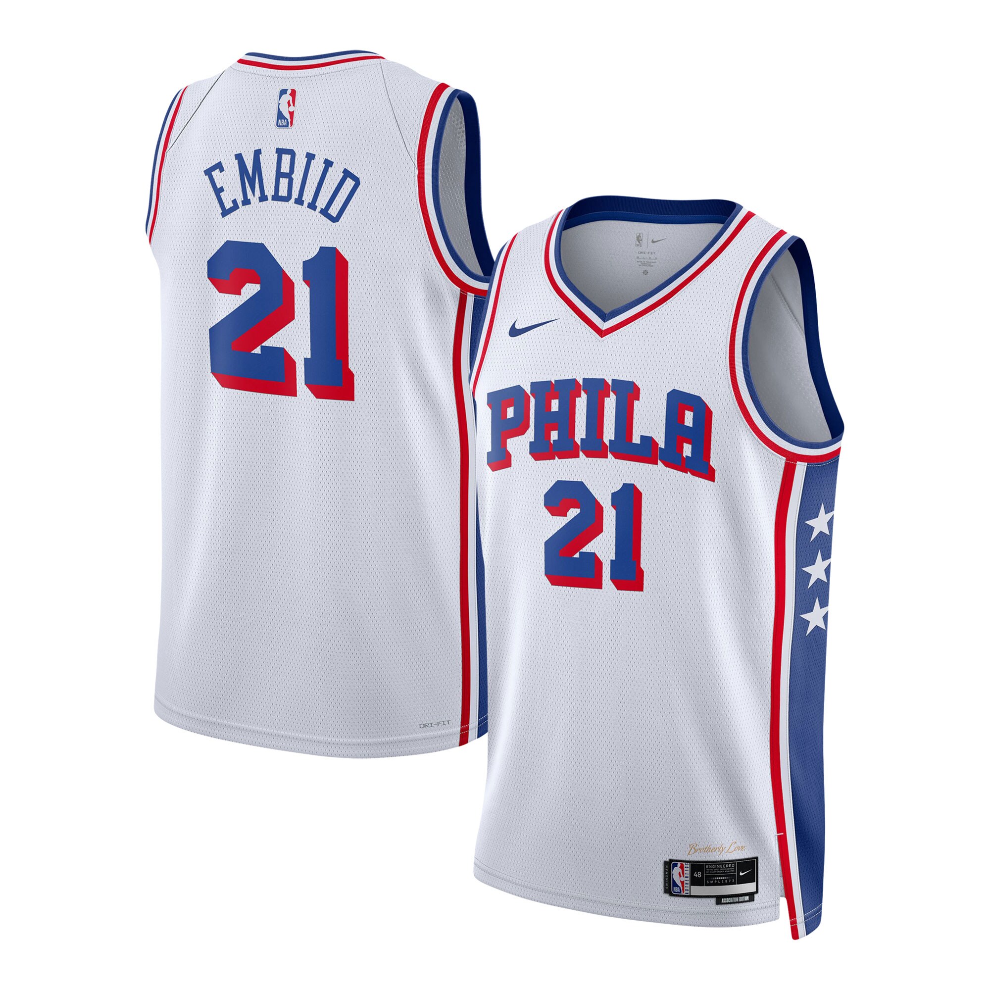 Joel Embiid Philadelphia 76ers Unisex Swingman Jersey - Association Edition - White cheap jerseys for sale - CheapJerseys.Shop
