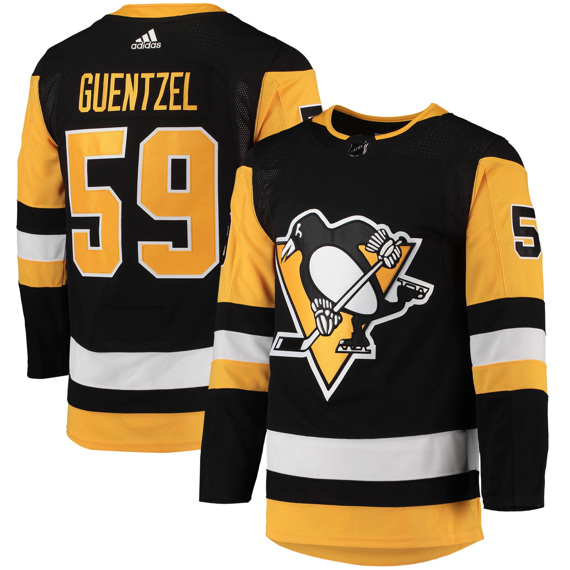 Jake Guentzel Pittsburgh Penguins Home Primegreen Authentic Player Jersey - Black cheap jerseys for sale - CheapJerseys.Shop