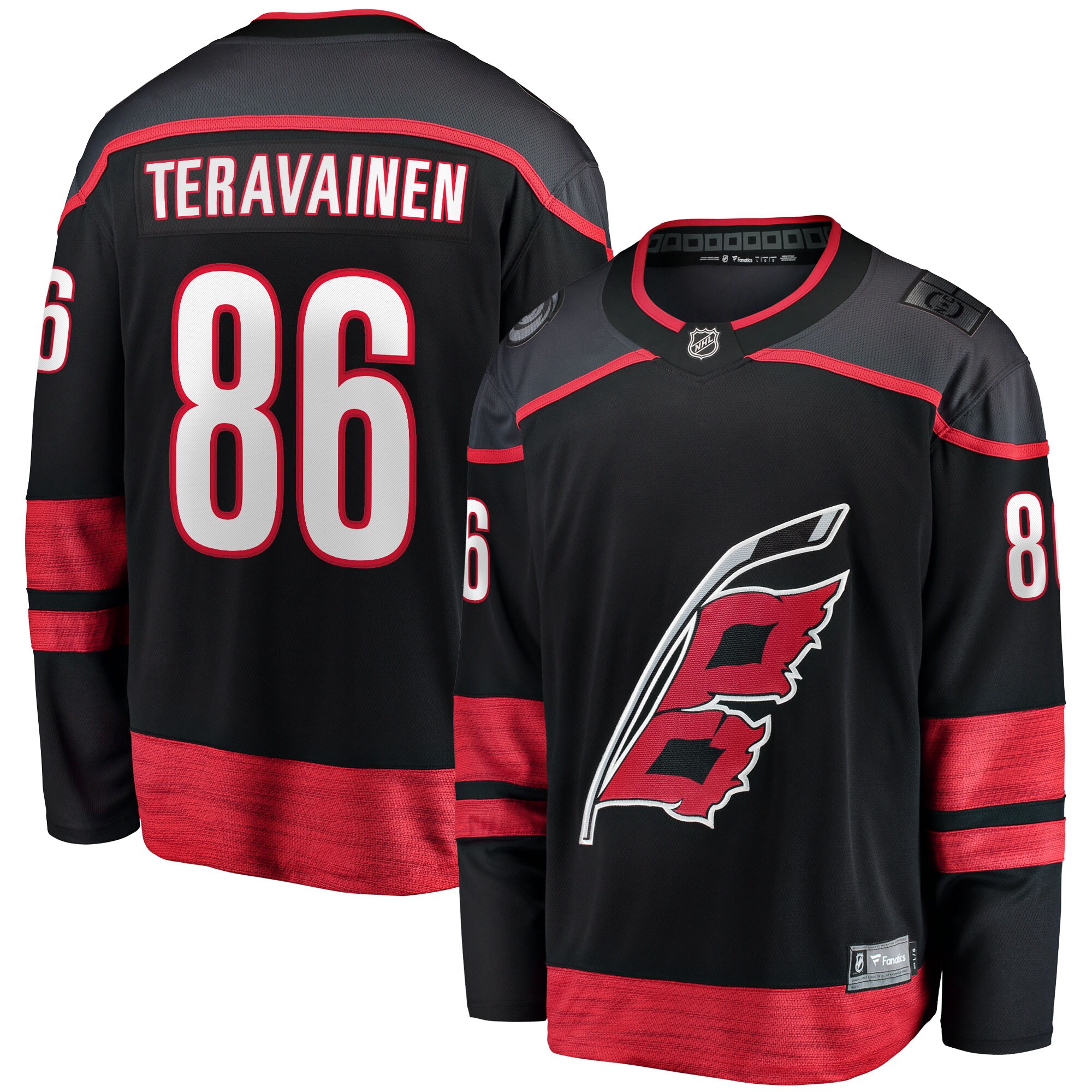 Teuvo Teravainen Carolina Hurricanes Fanatics Home Breakaway Player Jersey - Black cheap jerseys for sale - CheapJerseys.Shop