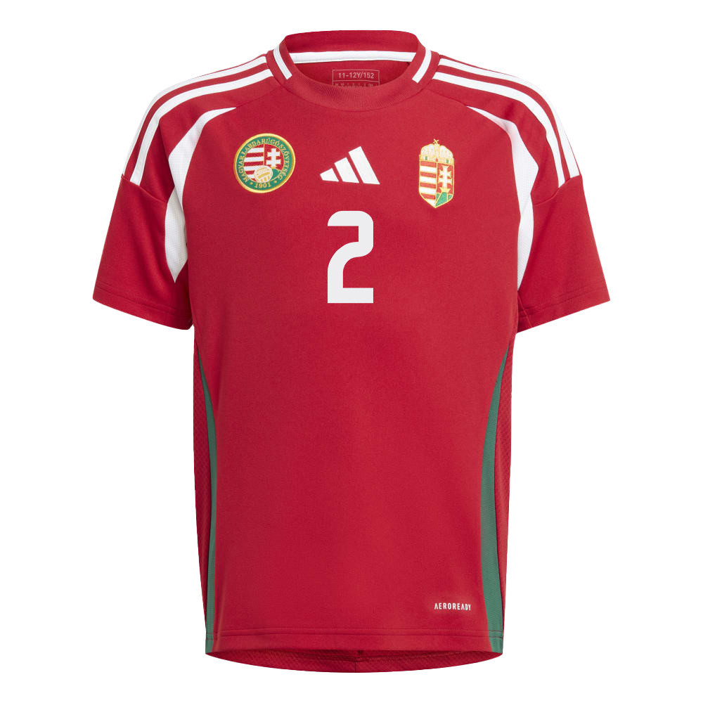 Ádám Lang 2 Hungary National Team 2024/25 Home YOUTH Jersey - Red cheap jerseys for sale - CheapJerseys.Shop