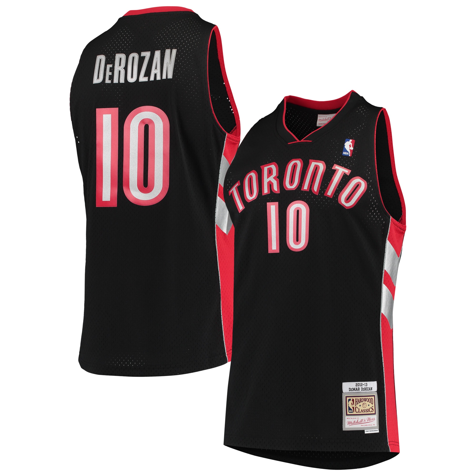 DeMar DeRozan Toronto Raptors Mitchell & Ness 2001\/02 Hardwood Classics Swingman Jersey - Black cheap jerseys for sale - CheapJerseys.Shop