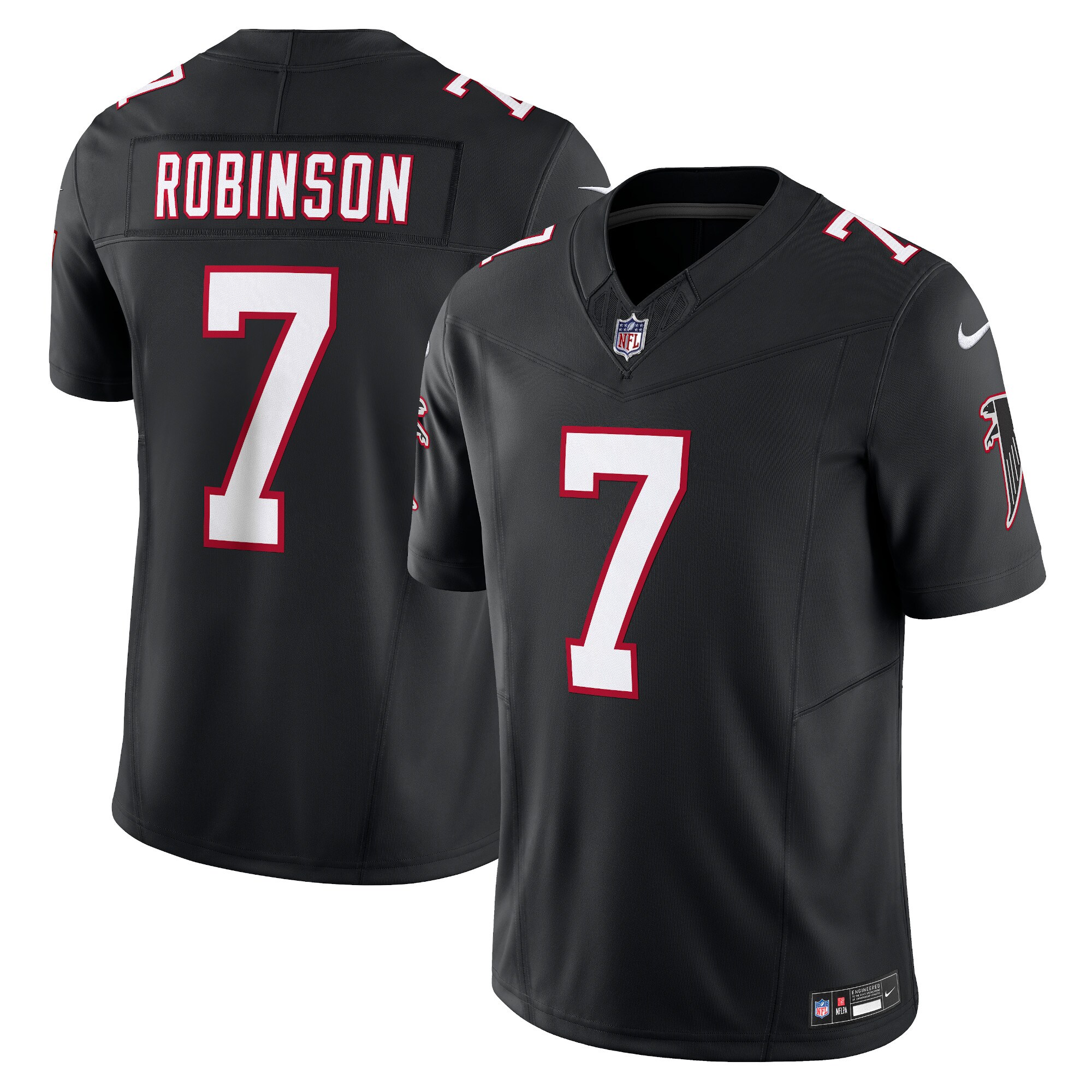 Bijan Robinson Atlanta Falcons Alternate Vapor F.U.S.E. Limited Jersey - Black cheap jerseys for sale - CheapJerseys.Shop