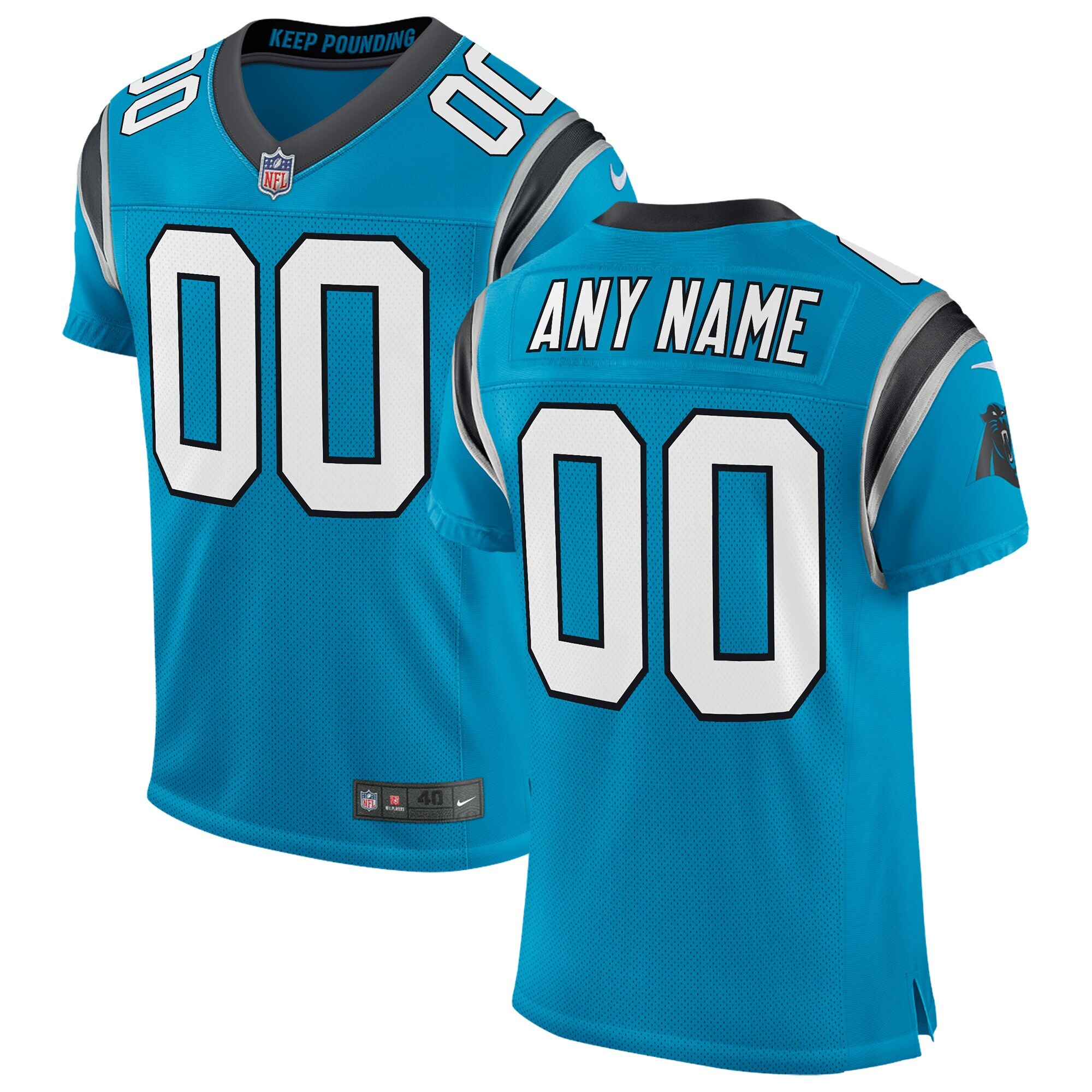 Carolina Panthers Classic Elite Custom Jersey - Blue cheap jerseys for sale - CheapJerseys.Shop