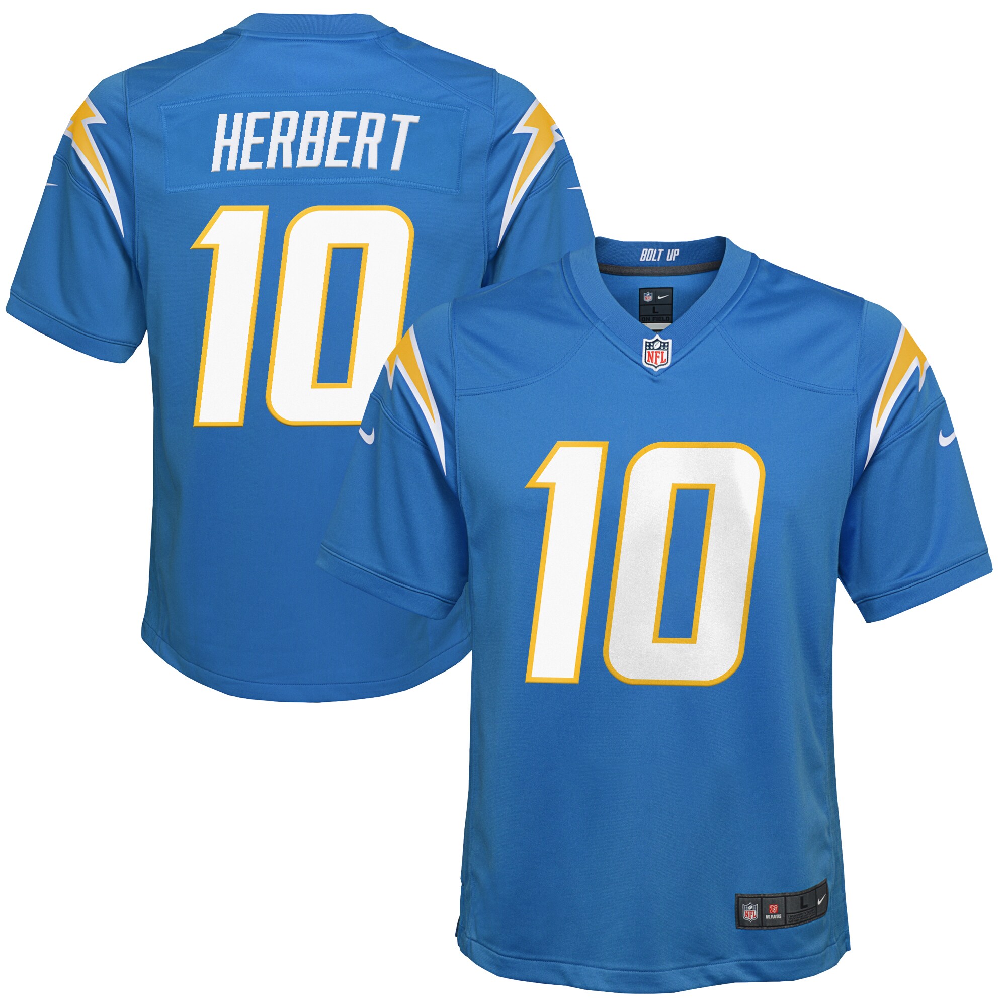 Justin Herbert Los Angeles Chargers Youth Game Jersey - Powder Blue cheap jerseys for sale - CheapJerseys.Shop