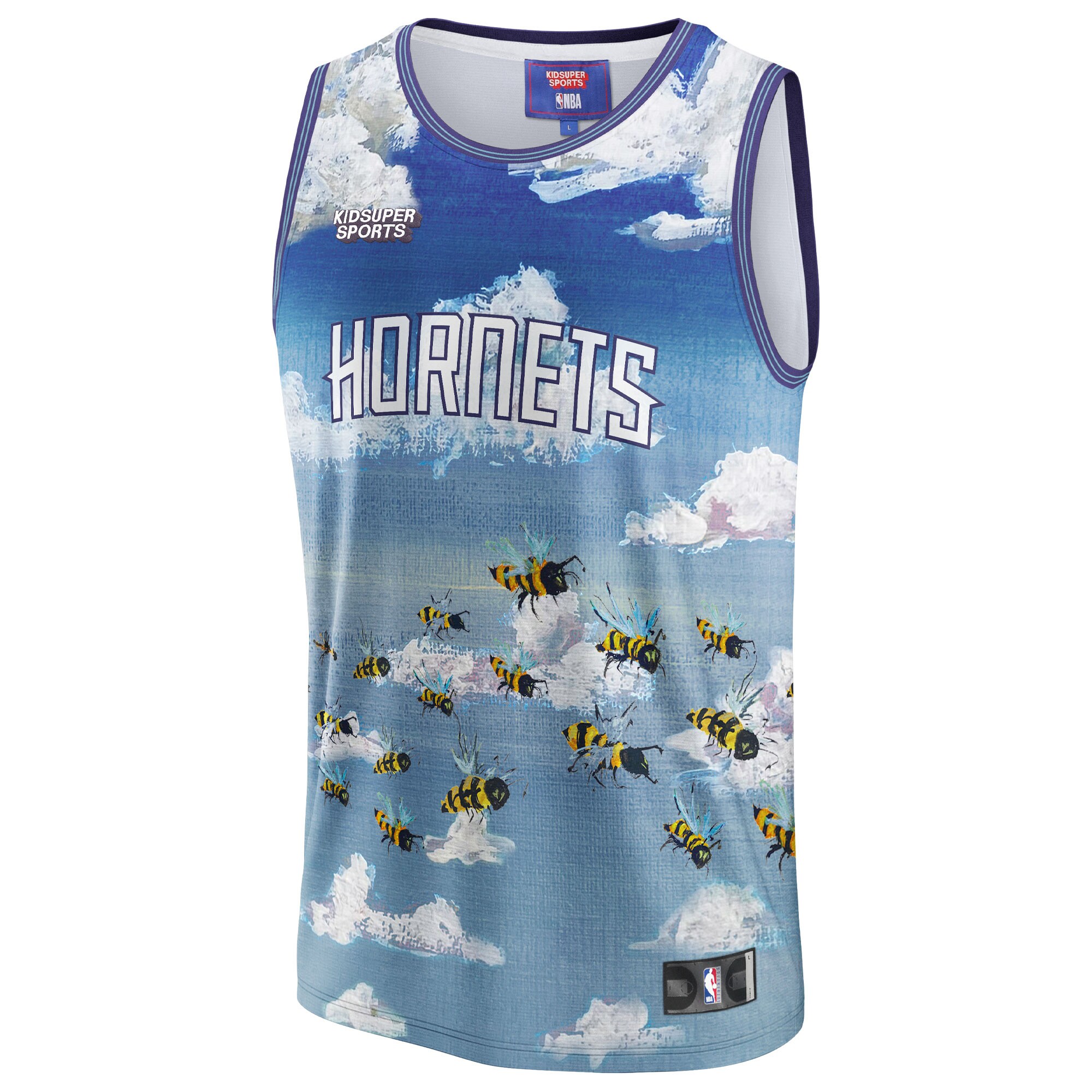Charlotte Hornets & KidSuper Studios by Fanatics Unisex Hometown Jersey - Blue cheap jerseys for sale - CheapJerseys.Shop