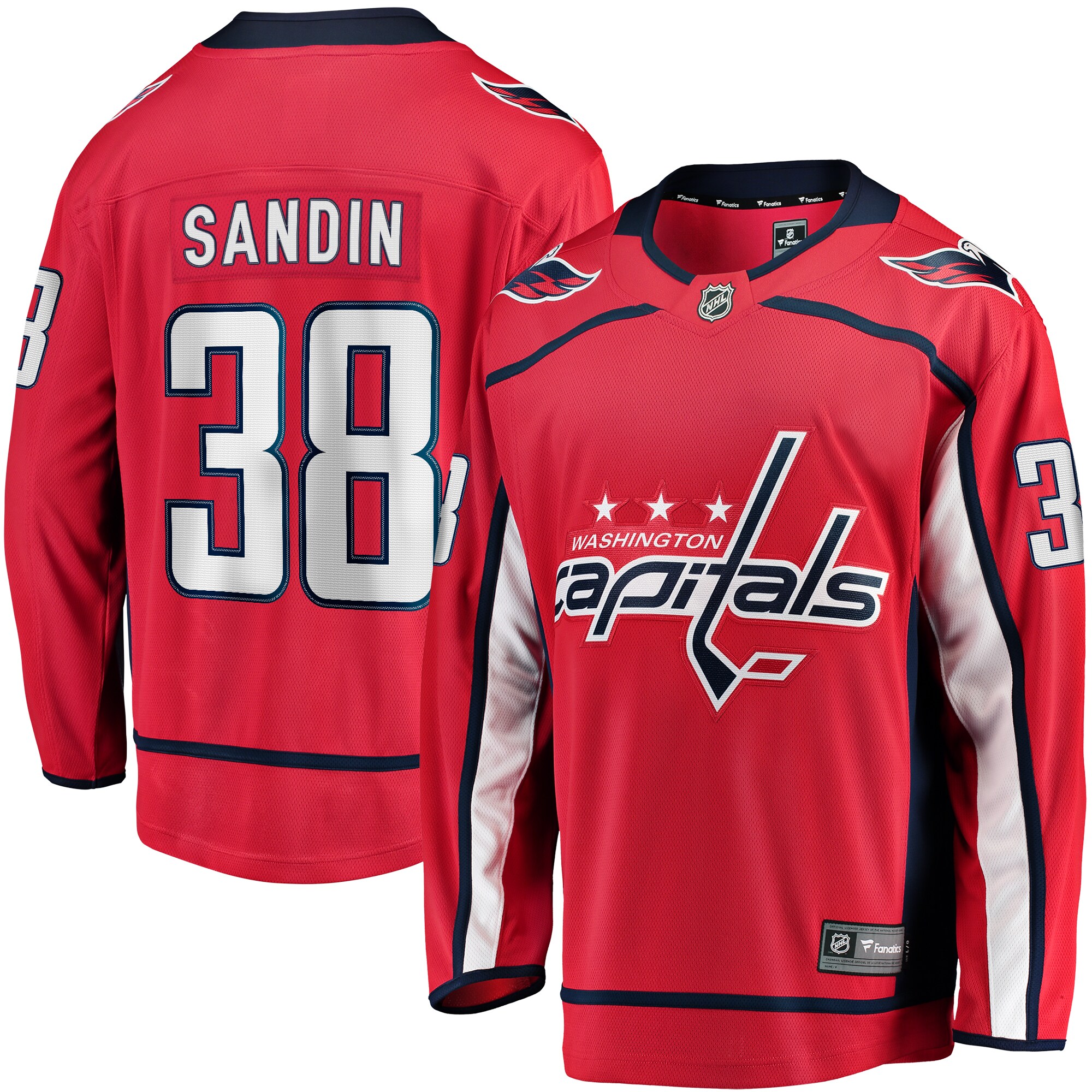 Rasmus Sandin Washington Capitals Fanatics Home Breakaway Jersey - Red cheap jerseys for sale - CheapJerseys.Shop