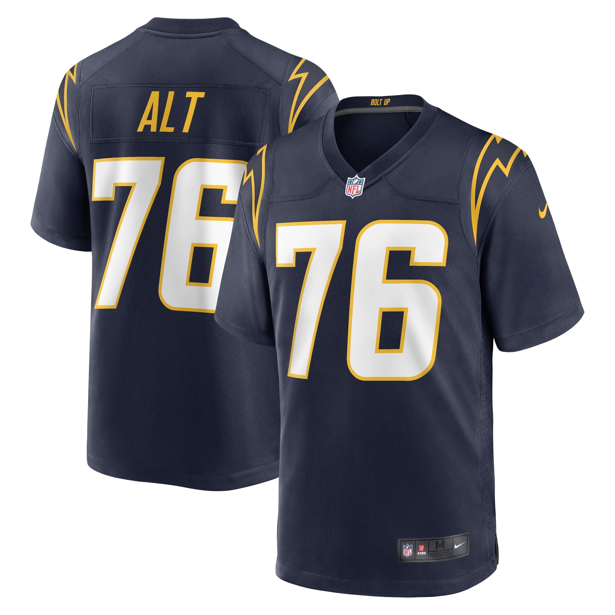 Joe Alt Los Angeles Chargers 2024 Draft First Round Pick Player Game Jersey - Navy cheap jerseys for sale - CheapJerseys.Shop