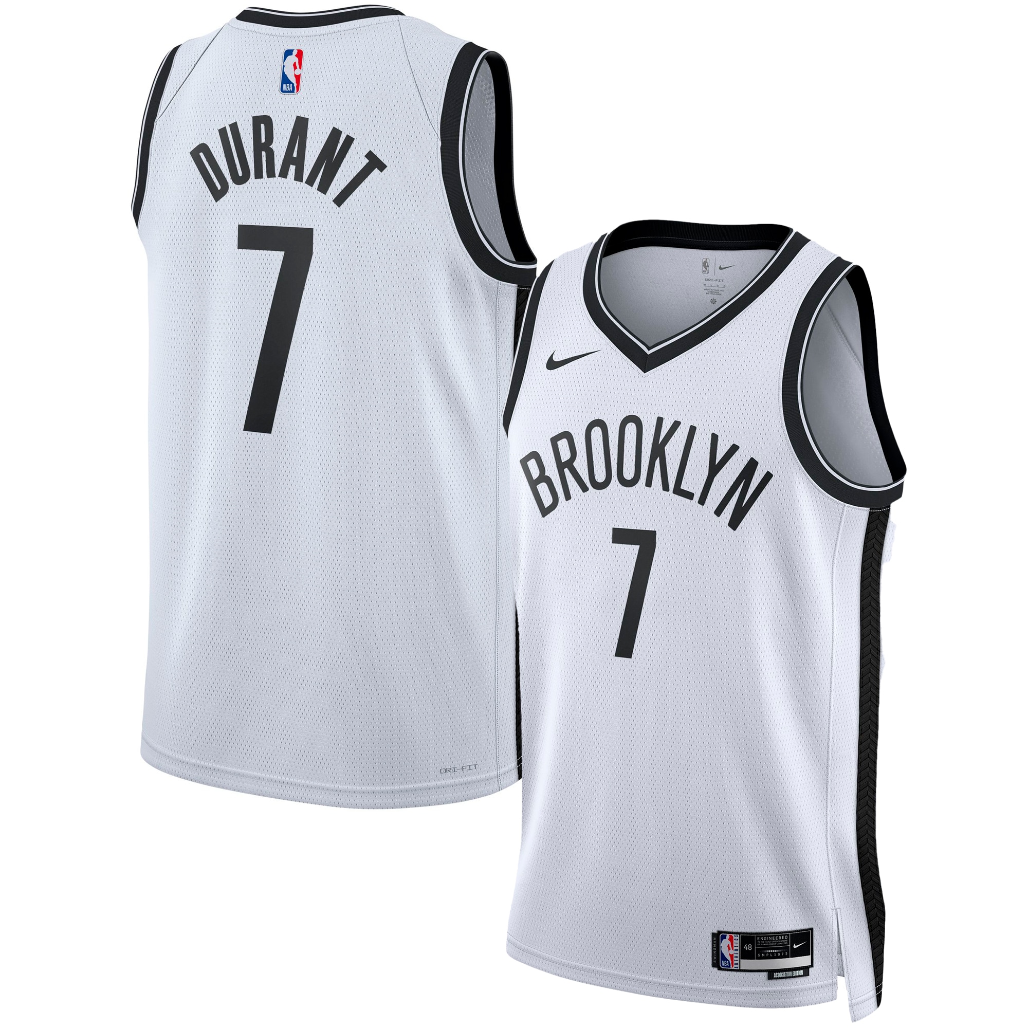 Kevin Durant Brooklyn Nets Unisex Swingman Jersey - Association Edition - White cheap jerseys for sale - CheapJerseys.Shop